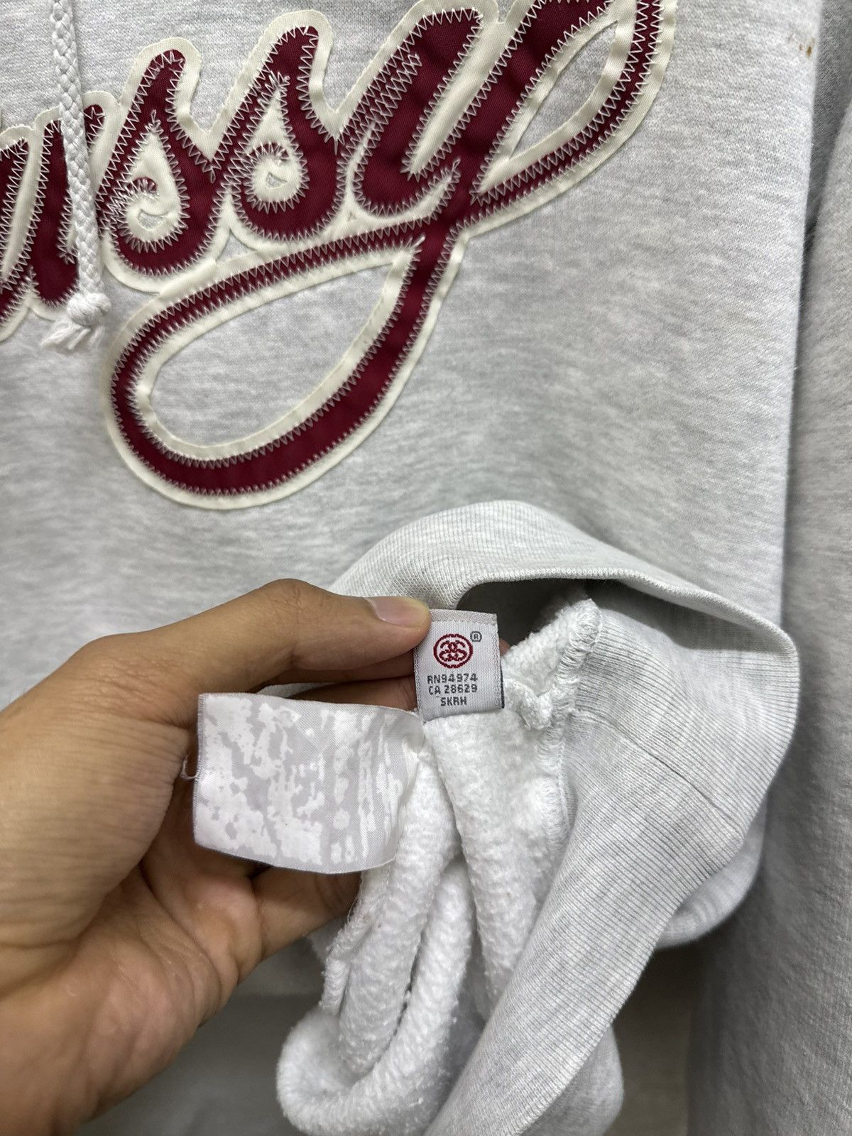 Stussy 2000s Stussy Spellout Pull Over Hoodie Size US XL / EU 56 / 4 - 8 Thumbnail