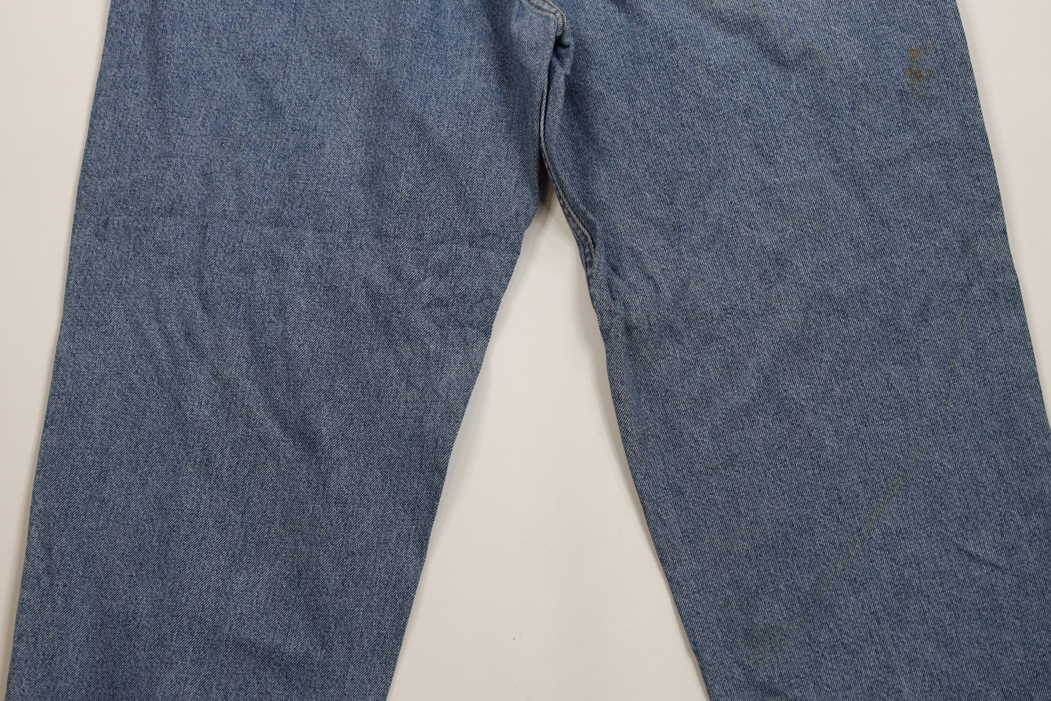 Tommy Hilfiger × Vintage Vintage 90s Tommy Hilfiger Baggy Wide Leg Denim Jeans Blue Size US 38 / EU 54 - 13 Thumbnail