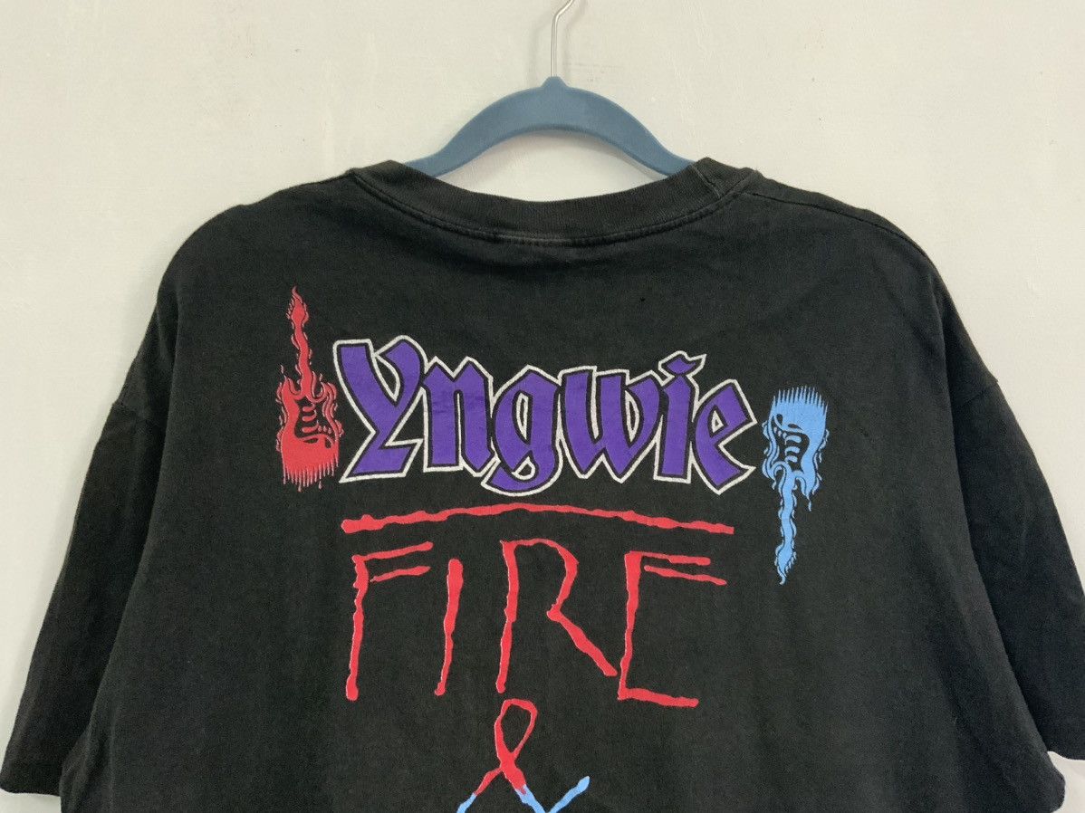 Band Tees Vintage Yngwie Malmsteen Fire & Ice Tour 1992 Tee Size US M / EU 48-50 / 2 - 11 Thumbnail