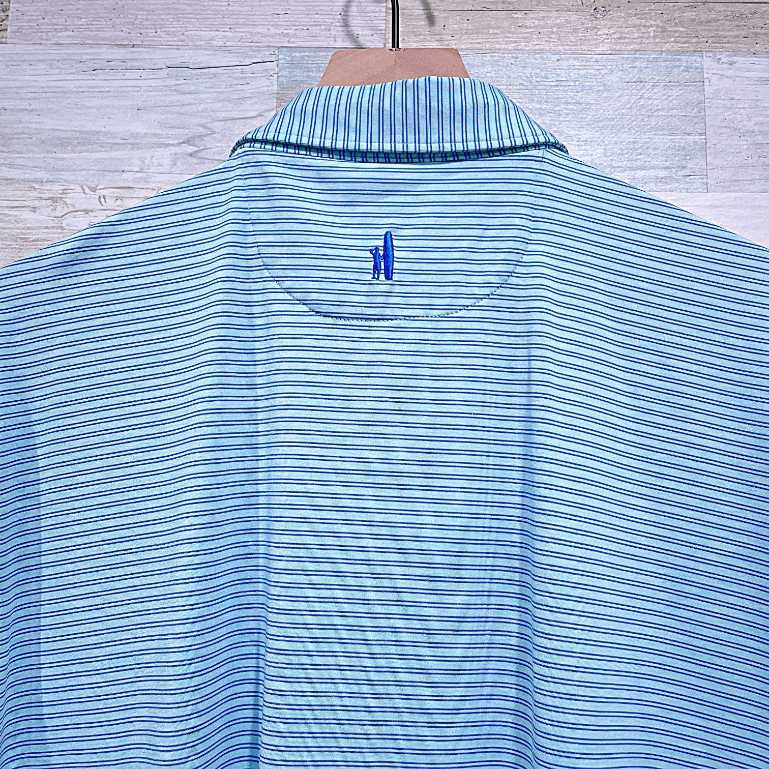 johnnie-O JOHNNIE O Striped Golf Polo Whirlwind Golf Club Mens Large Size US L / EU 52-54 / 3 - 5 Thumbnail