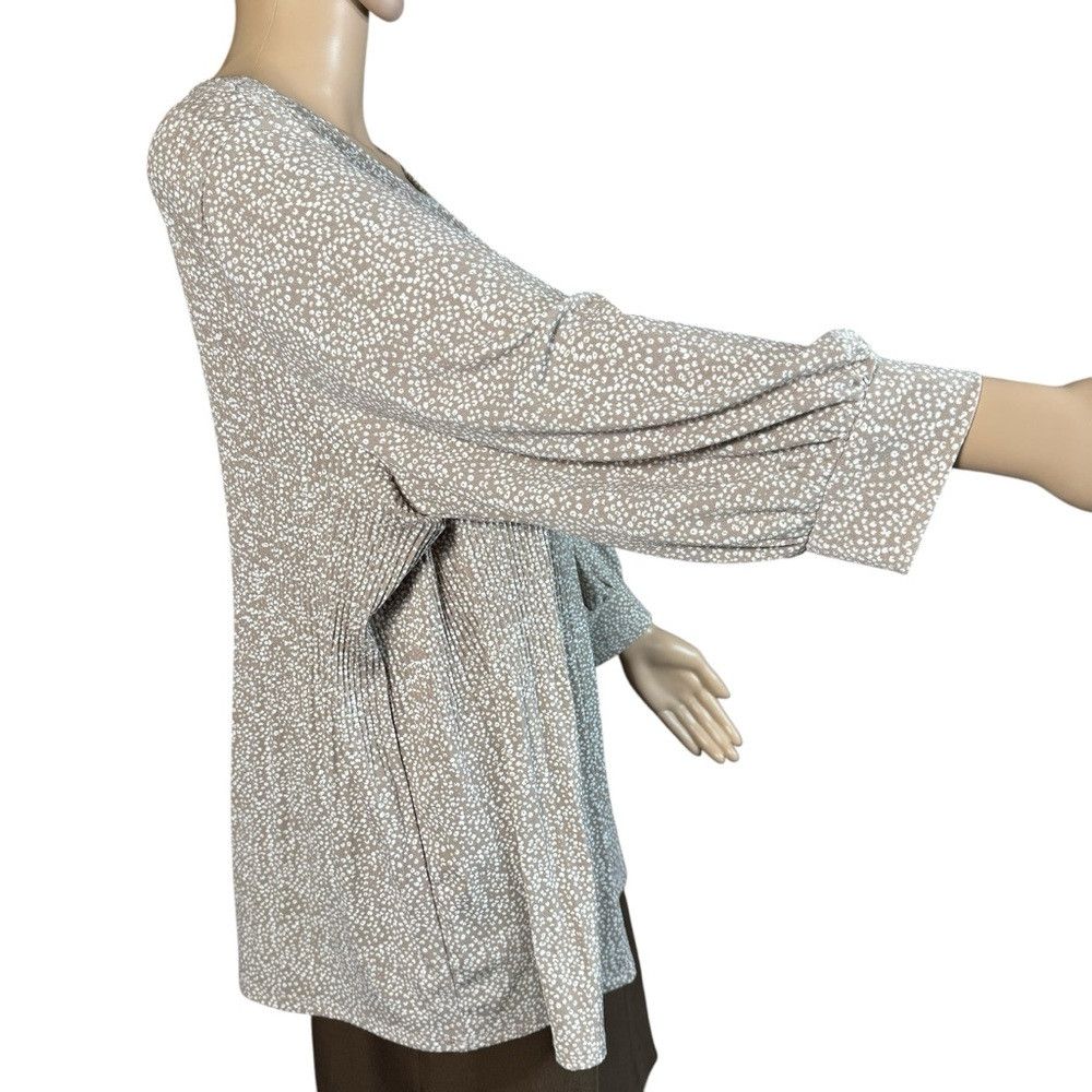 Adrianna Papell NWT New $79 Adrianna Papell Animal Print Pleated 3/4 Sleeve Size XL / US 12-14 / IT 48-50 - 3 Thumbnail