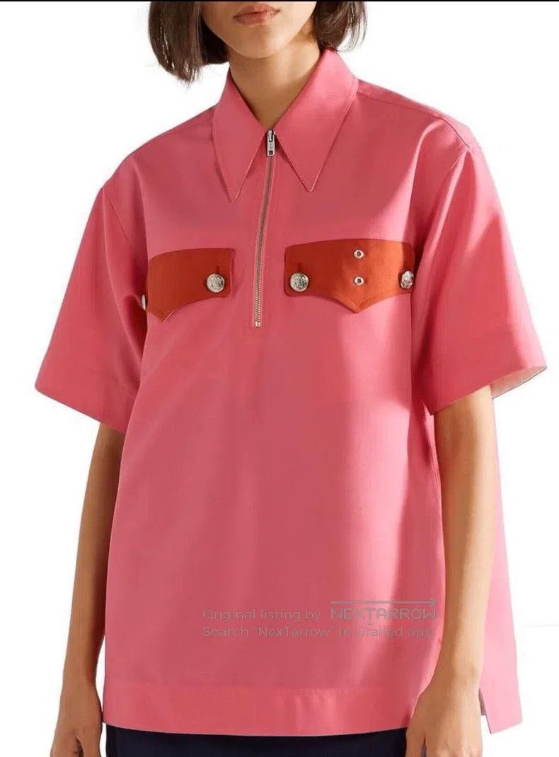 Raf Simons Raf Simons Pink show short-sleeved polo shirt Size US L / EU 52-54 / 3 - 7 Thumbnail