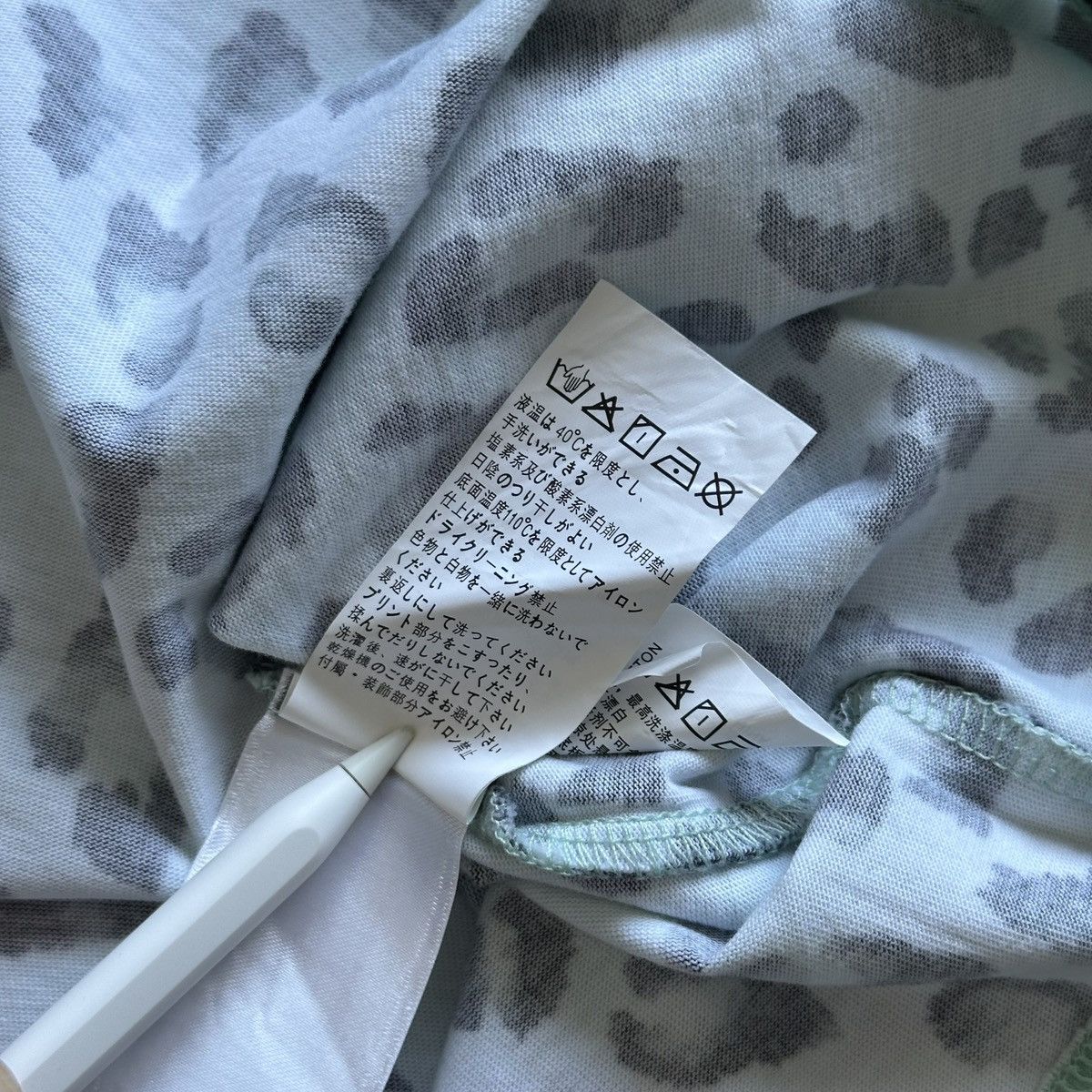 Boy London BOY LONDON Leopard Print Butterfly Effect Mint Green Tshirt Size US L / EU 52-54 / 3 - 7 Thumbnail