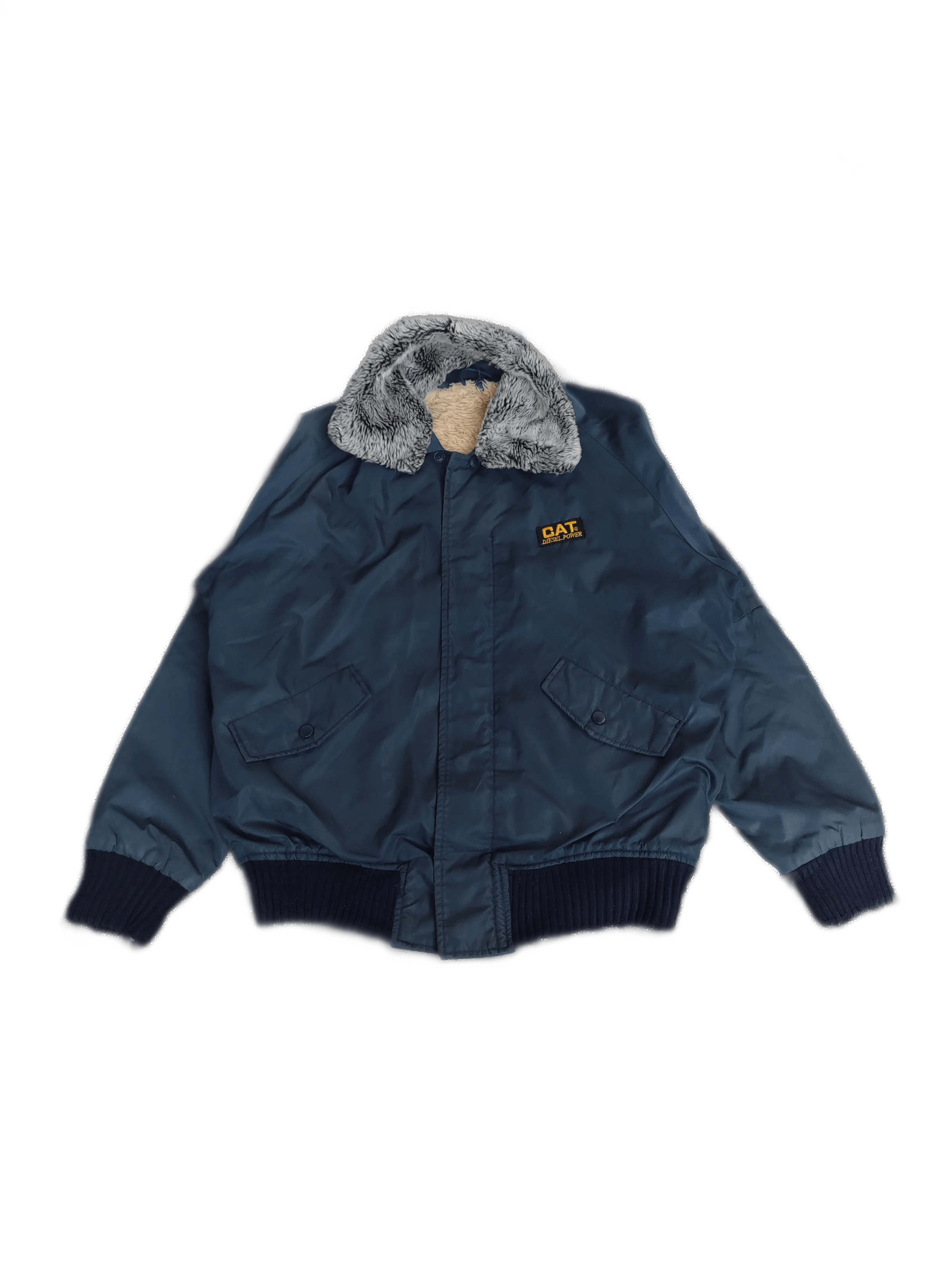 Caterpillar CAT Diesel Power Flight Bomber Jacket J019 Size US L / EU 52-54 / 3 - 1 Thumbnail