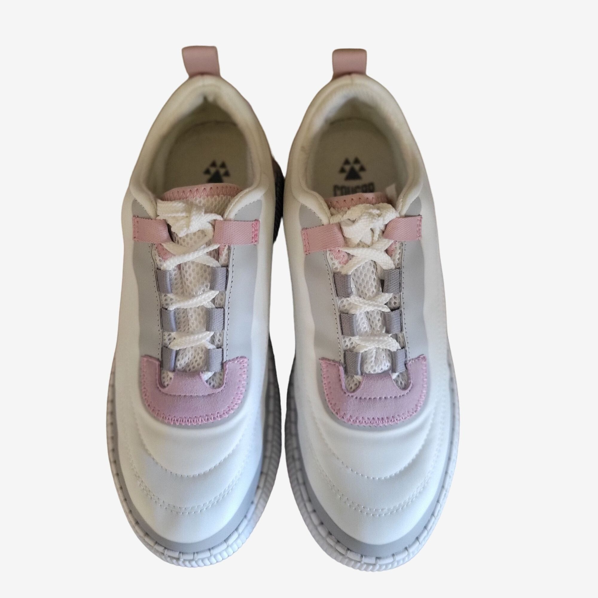 Cougar Cougar Women's Sayah White Pink Gray Platform Sneakers Shoes Size US 8.5 / IT 38.5 - 2 Thumbnail
