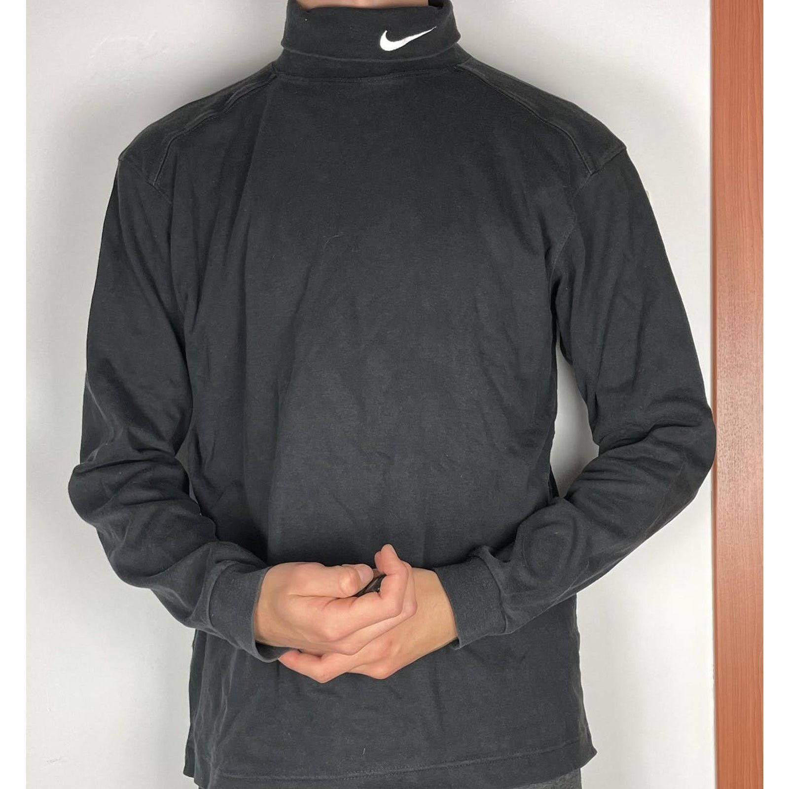 Nike Nike Men's Black Turtle Neck Long Sleeve Pullover Sweater S Size US S / EU 44-46 / 1 - 2 Thumbnail