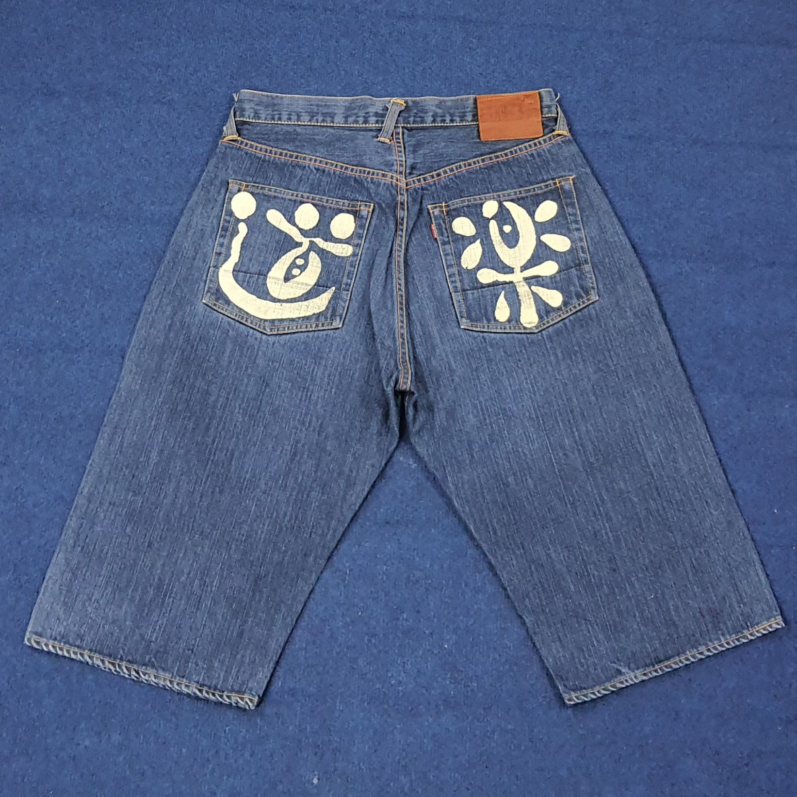 Evisu Vintage Evisu Japan Custom Daicock Short Jeans C265N28 Size US 31 - 1 Thumbnail