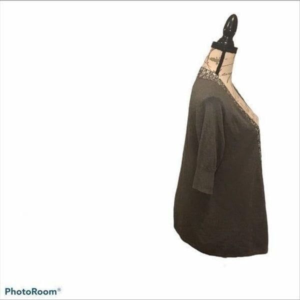 Apt. 9 Apt 9 short sleeve sequins gray cardiga Size M / US 6-8 / IT 42-44 - 2 Thumbnail