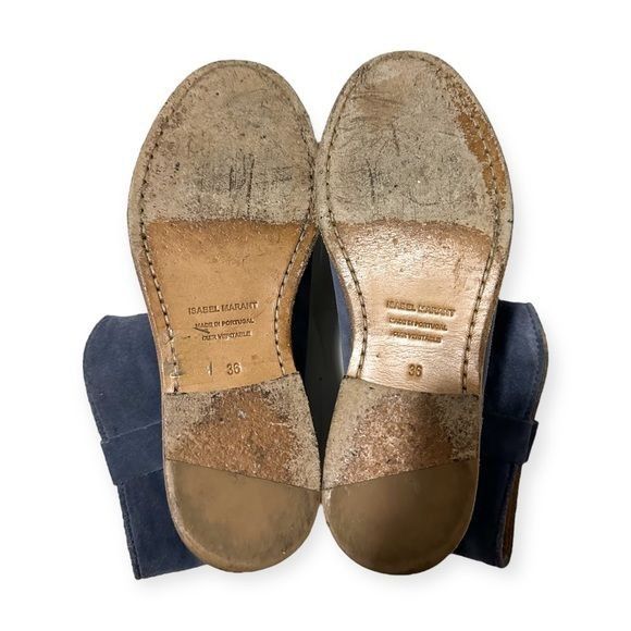 Isabel Marant Isabel Marant Crisi Ankle Boots in Light Blue Suede, Size 36 Size US 6 / IT 36 - 8 Thumbnail