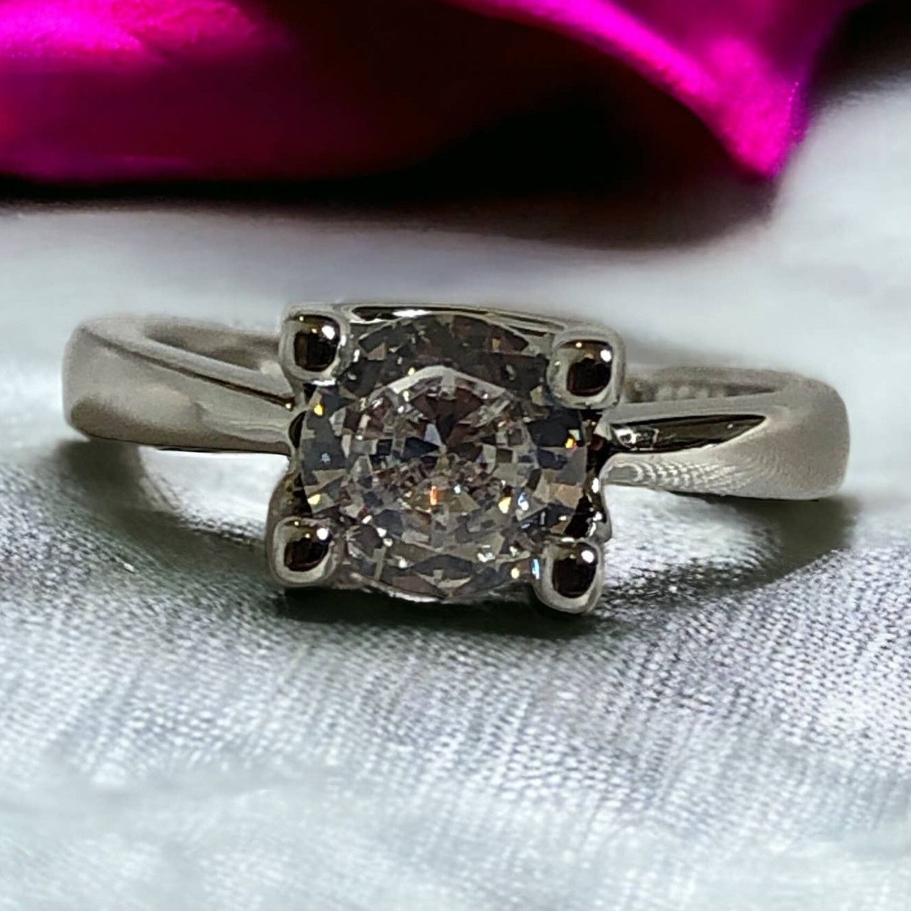 Other Cubic Zirconia Engagement Wedding Travel SizeAdjustable Ring Size ONE SIZE - 1 Thumbnail