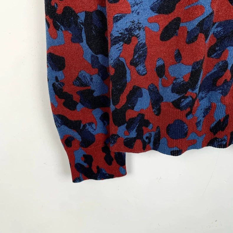 Louis Vuitton Louis Vuitton Red Camo Crew Neck Long Sleeve Sweater Size US S / EU 44-46 / 1 - 4 Thumbnail