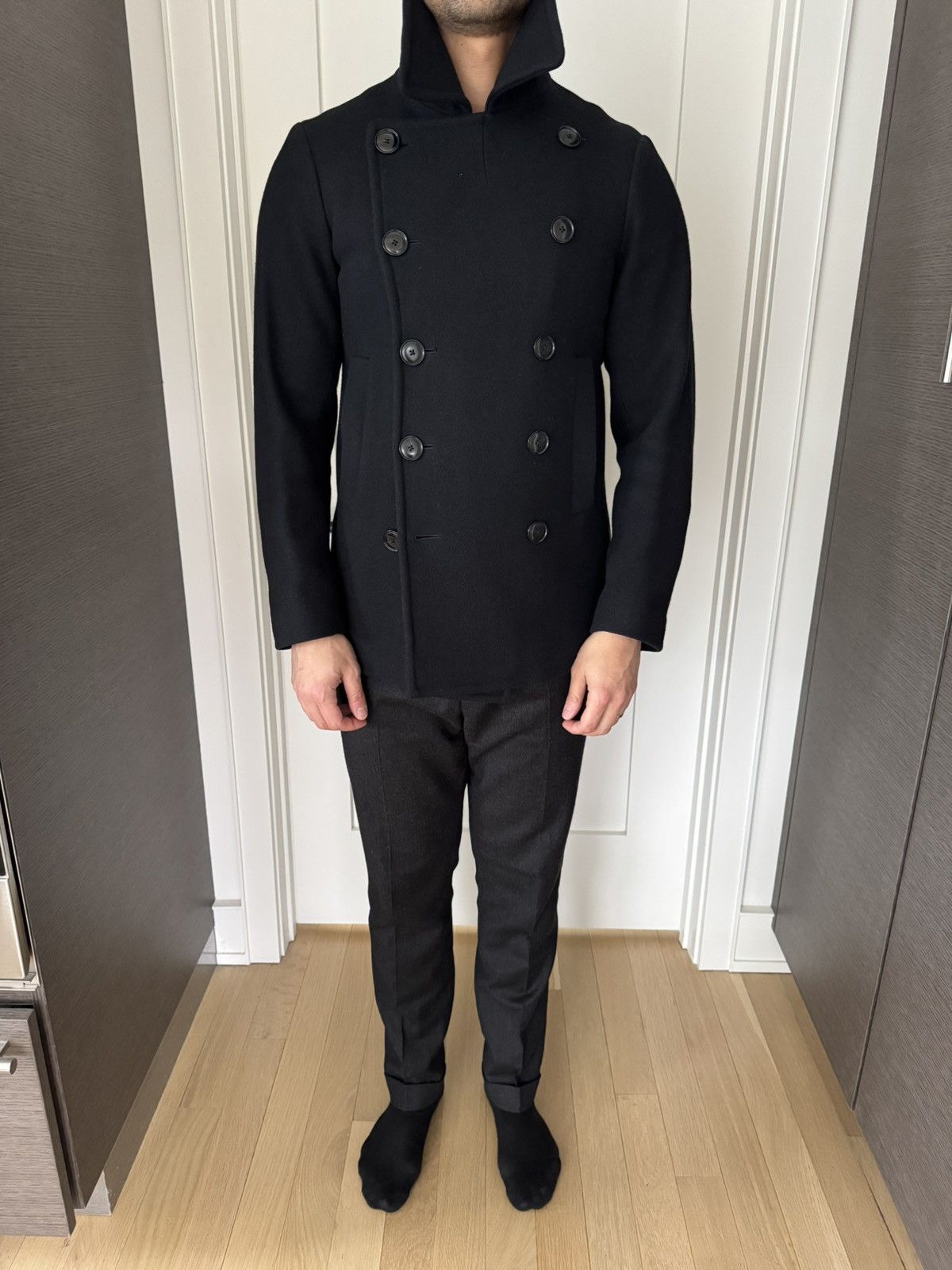 Dries Van Noten Navy luxury peacoat Size US M / EU 48-50 / 2 - 1 Thumbnail