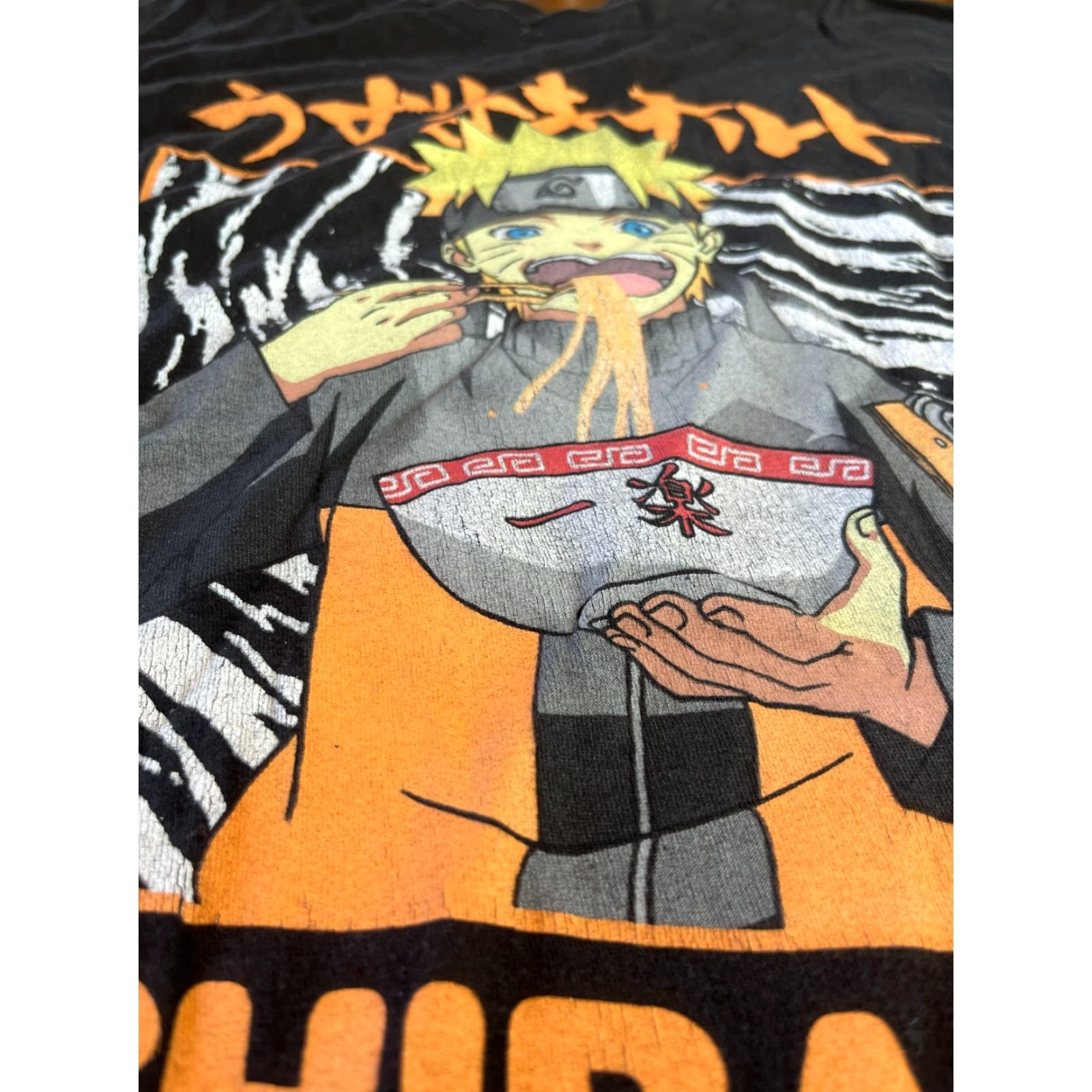 Vintage Naruto Shirt Men's Large Black ICHIRAKU Ramen Shop Graphic Tee Size US L / EU 52-54 / 3 - 5 Thumbnail