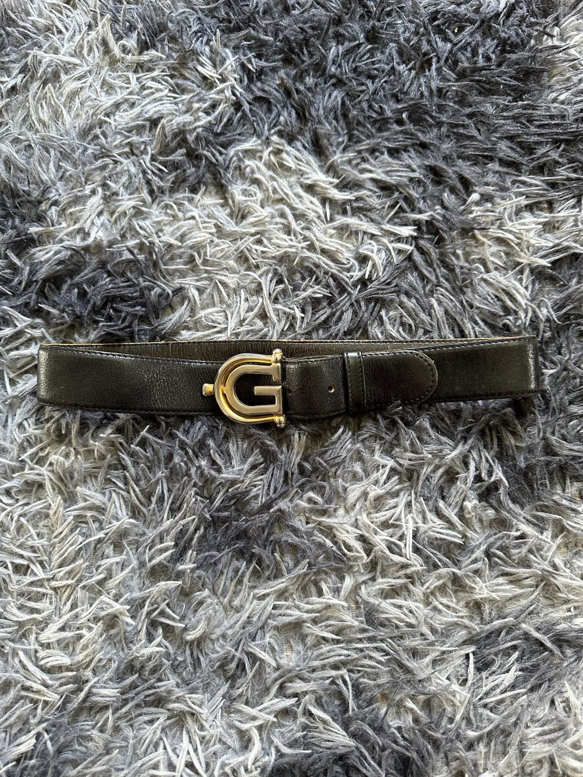 Gucci 90’s Vintage Gucci G logo leather belt Size ONE SIZE - 9 Thumbnail