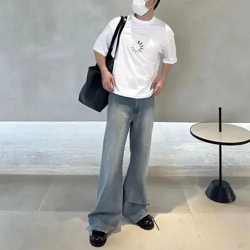 Designer × Japanese Brand × Vintage Y2K Straight Baggy Vintage Blue Jean Size US 30 / EU 46 - 4 Thumbnail