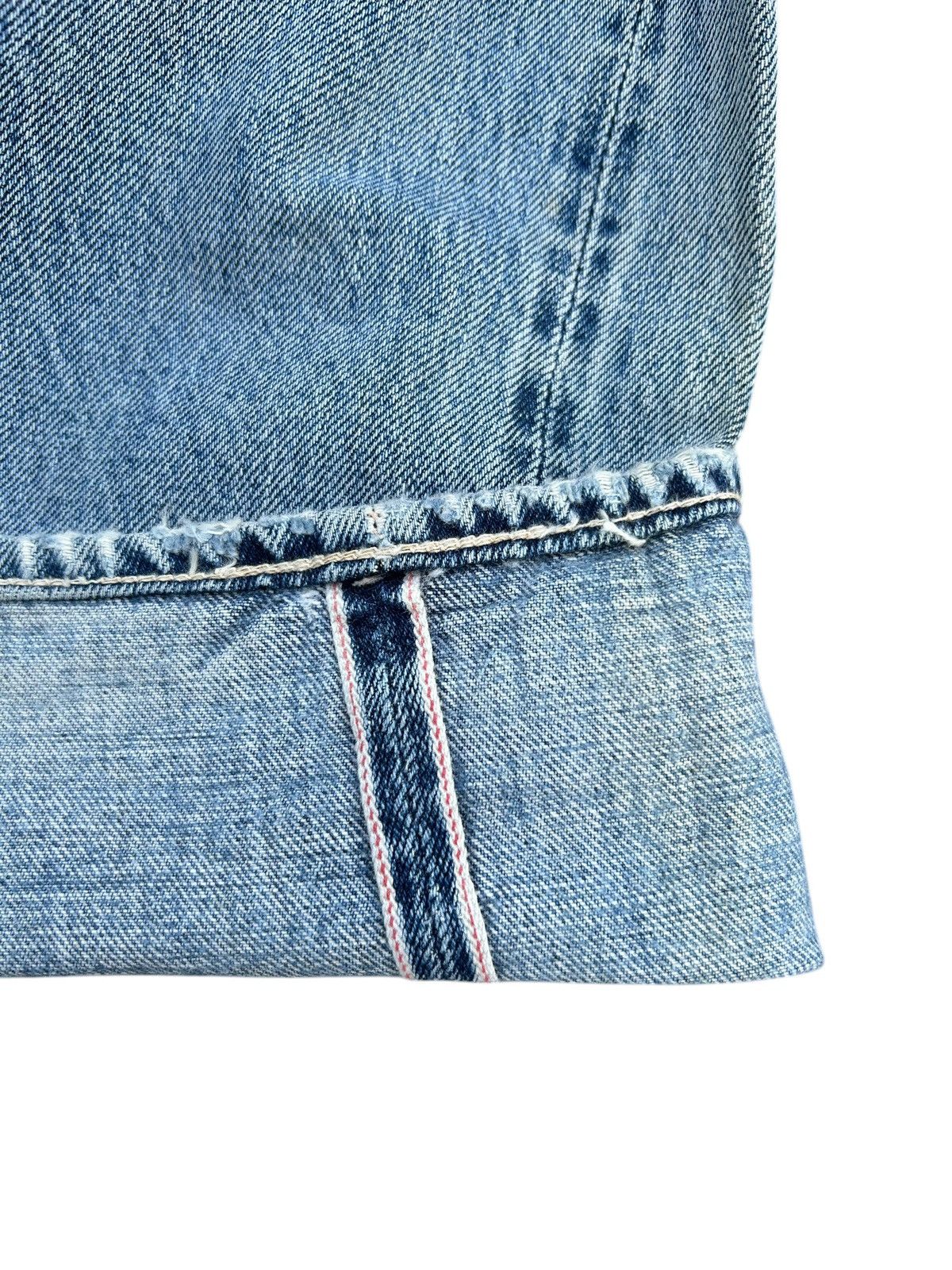 Kapital Thrashed Vintage Levis Big E Selvedge Denim Jeans Size US 34 / EU 50 - 3 Thumbnail