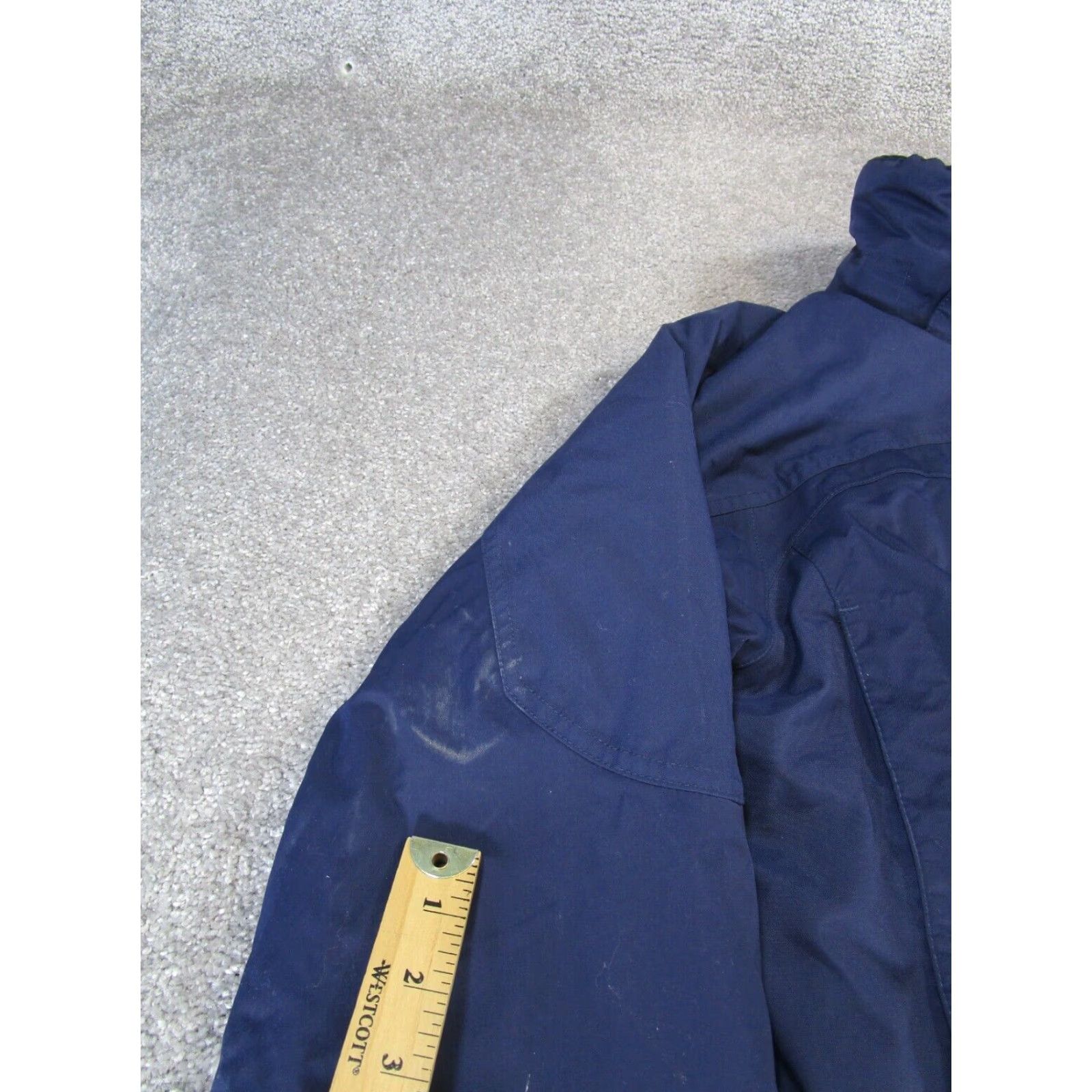 Vintage L.L. Bean Jacket Mens Small Blue Windbreaker Nylon Softshell Mid-Length Standing Collar Regular Fit Size US S / EU 44-46 / 1 - 4 Thumbnail