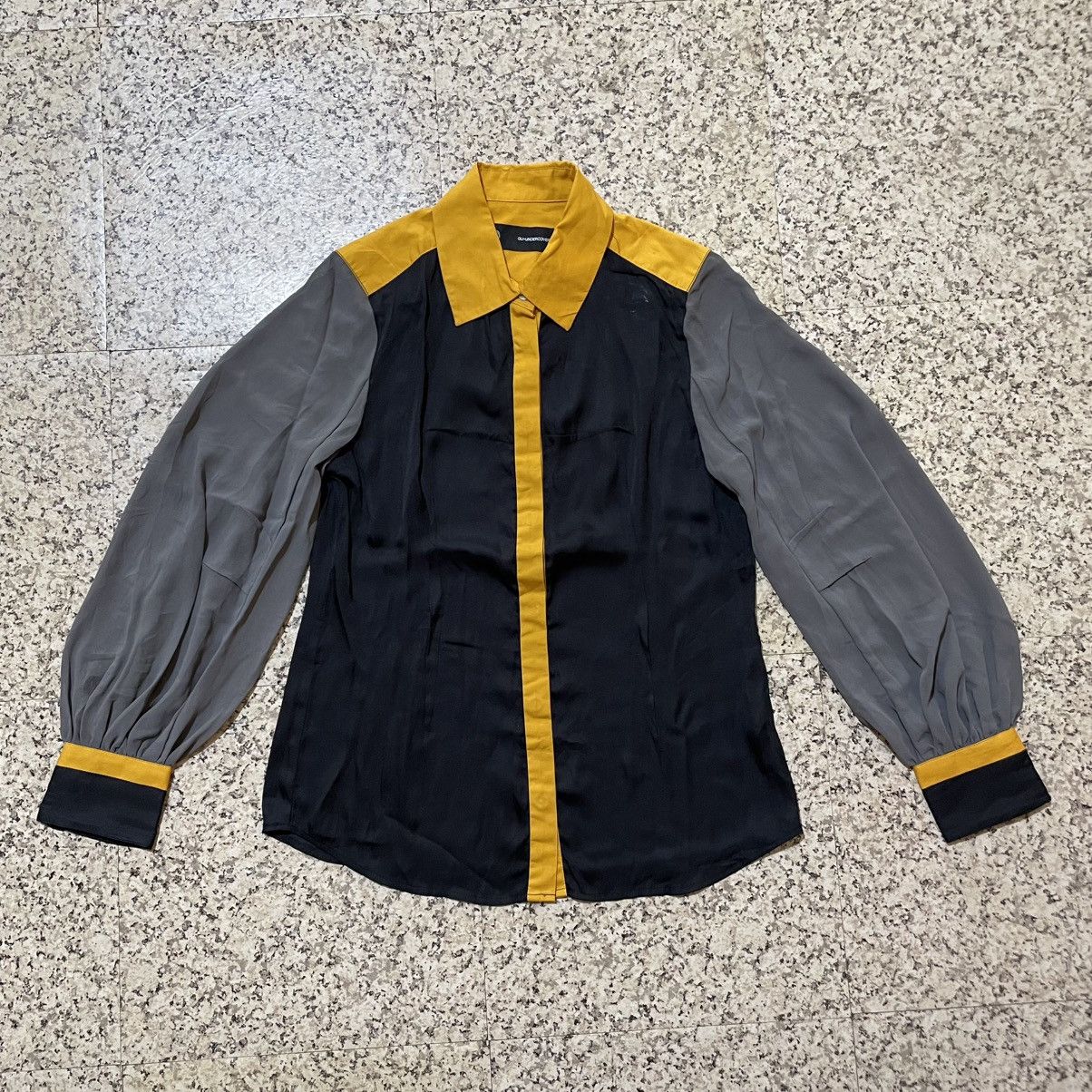 GU × Undercover GU x Undercover Color-block Balloon Sleeve Blouse size S Size S / US 4 / IT 40 - 1 Thumbnail