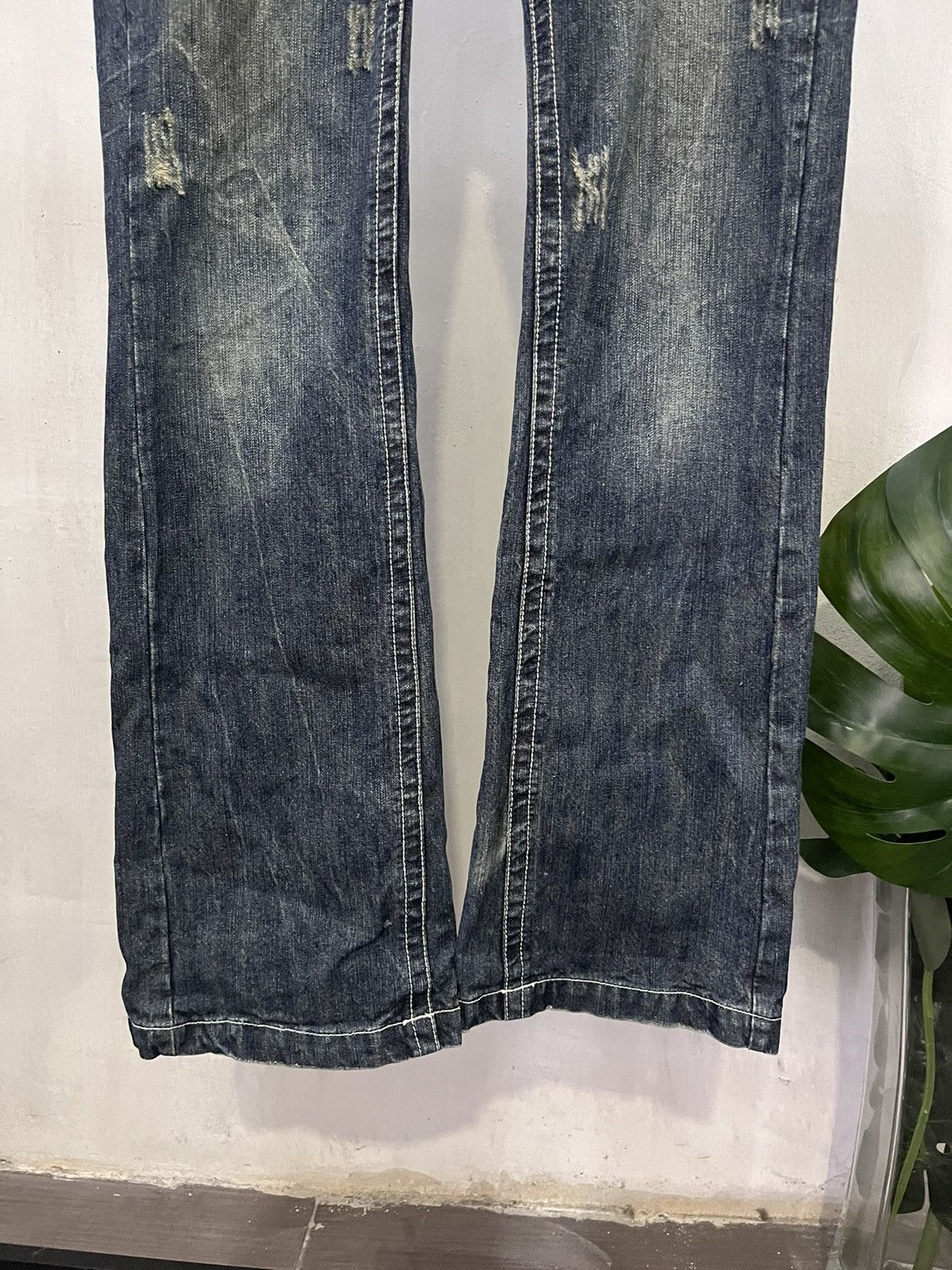 Japanese Brand Vtg bootcut denim jeans pants designer Size 32" / US 10 / IT 46 - 2 Thumbnail
