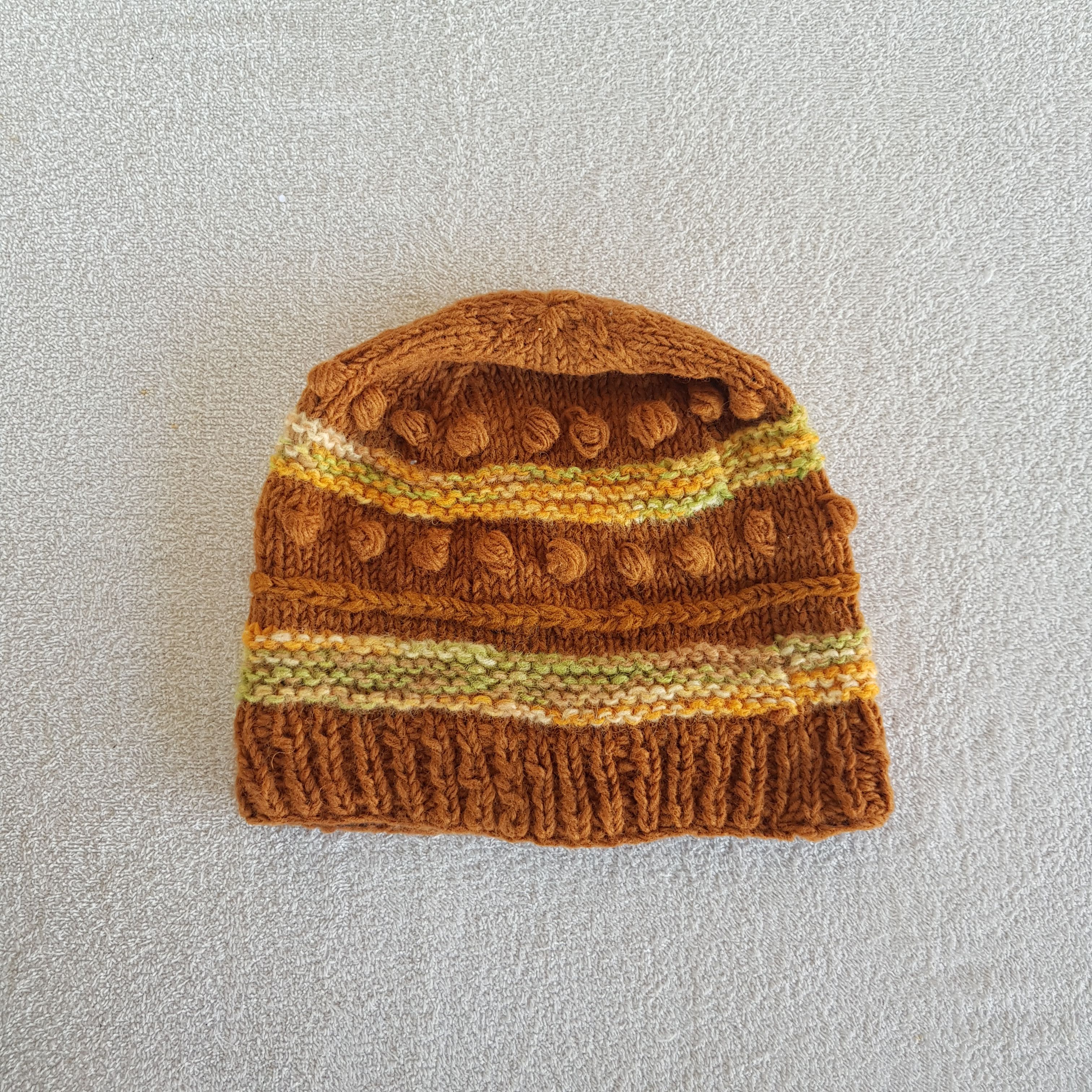 Japanese Brand Vintage Japanese Wool Beanie Isle Ribbed Knit Snow Caps Hats Size ONE SIZE - 5 Thumbnail