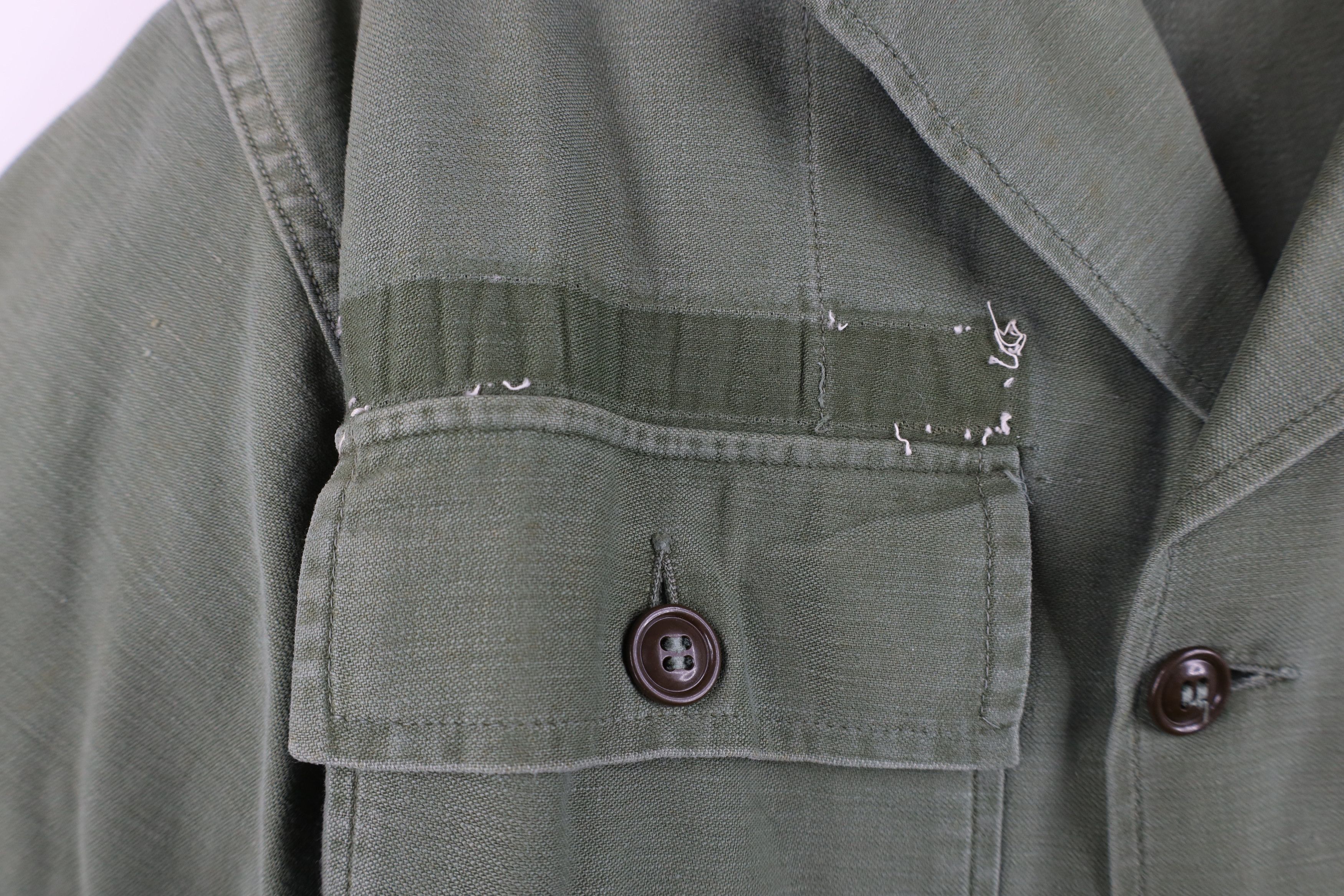 Vintage Share Vintage 60s Vietnam War 107 Field Shirt Jacket Green Size US L / EU 52-54 / 3 - 5 Thumbnail