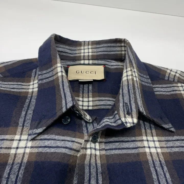 Gucci Gucci Gucci SS21 Plaid Button-Up Shirt -2506 Size US L / EU 52-54 / 3 - 6 Thumbnail