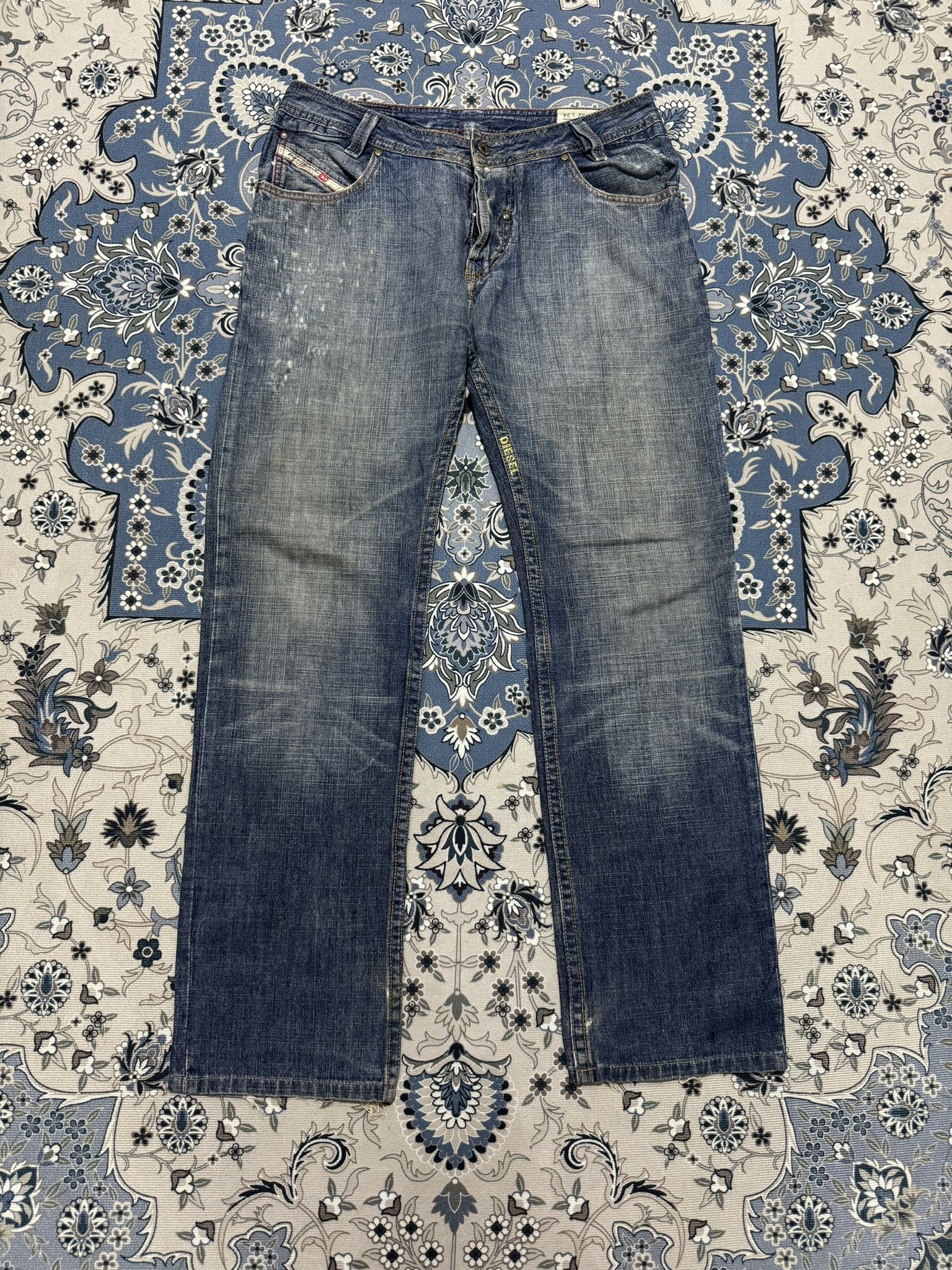 Diesel × Vintage Vintage Diesel Industry Model Slammer Distressed Jeans Size US 32 / EU 48 - 1 Thumbnail
