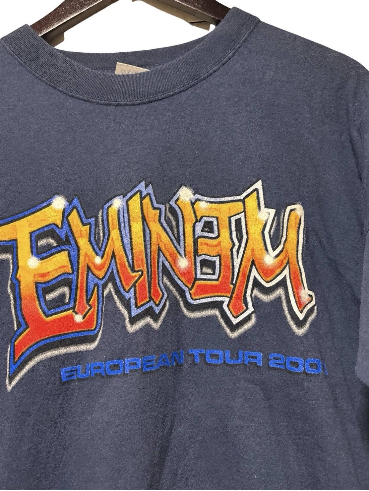 Eminem VTG 2001 Eminem CRIMINAL European Tour Shirt XL Rap Tee Size US XL / EU 56 / 4 - 2 Thumbnail