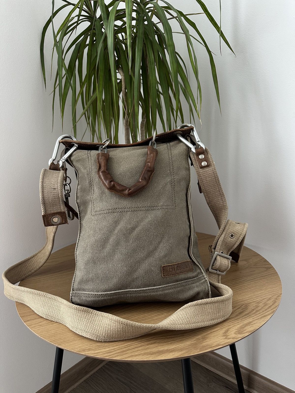 Diesel Vintage Diesel Avant-Garde Beige Tactical Shoulders Bag Size ONE SIZE - 3 Thumbnail