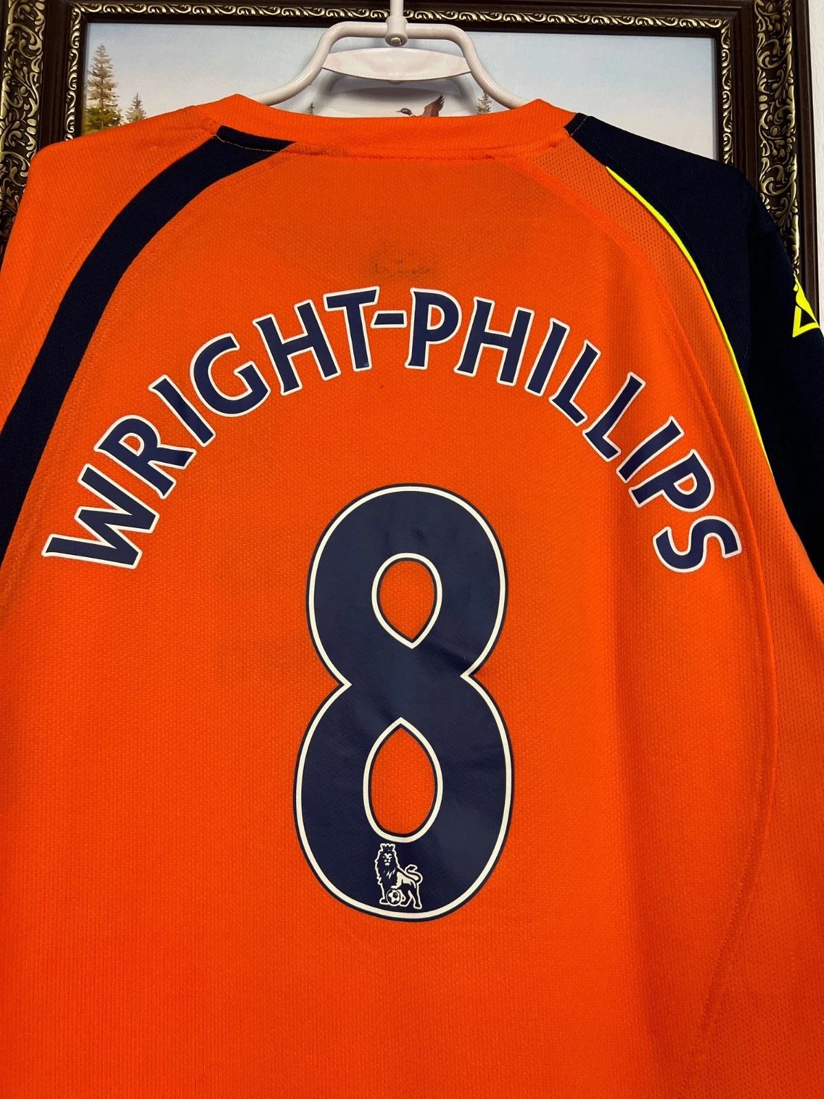 Vintage Manchester City football shirt Soccer #8 Wright Phillips Size US L / EU 52-54 / 3 - 8 Thumbnail
