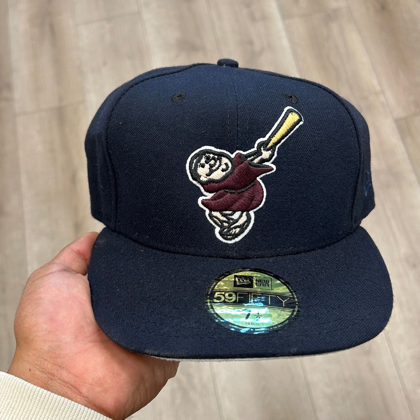 New Era New Era San Diego Padres Swinging Friar logo Fitted Hat CAp Size ONE SIZE - 2 Thumbnail