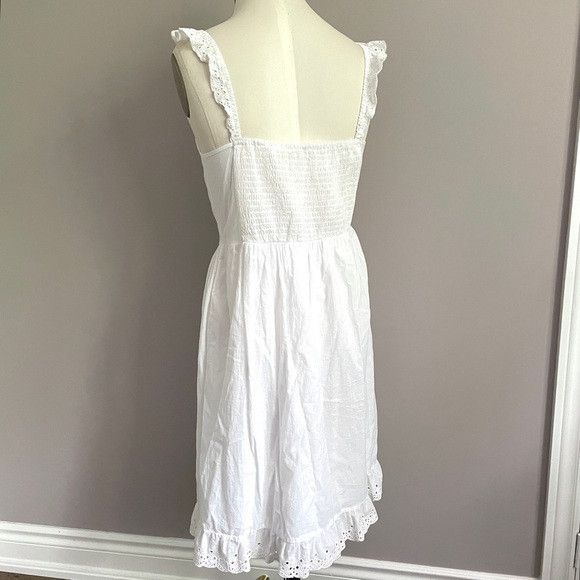 Other White Embroidered Indian Cotton Sleeveless Dress - Small Size S / US 4 / IT 40 - 9 Thumbnail