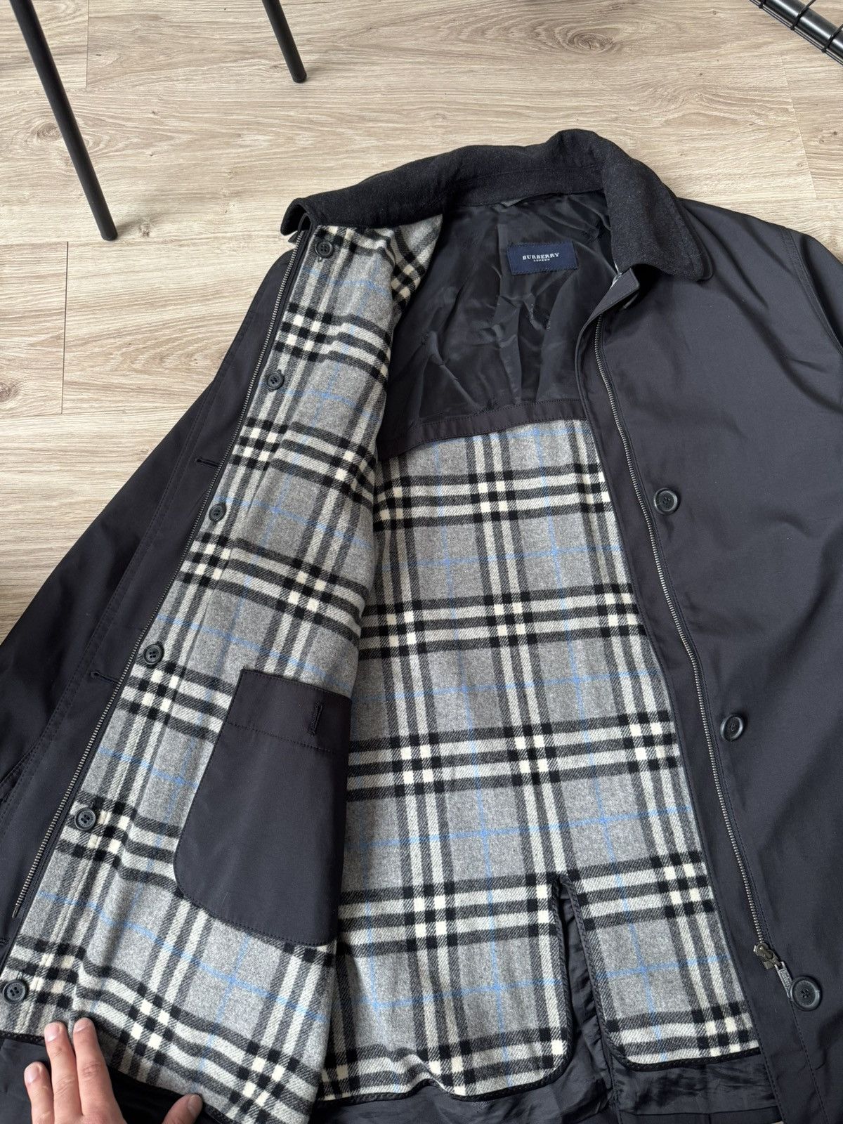 Burberry Vintage Burberry 2 in 1 Nova Check Wool Coat Jacket Size M / US 6-8 / IT 42-44 - 7 Thumbnail
