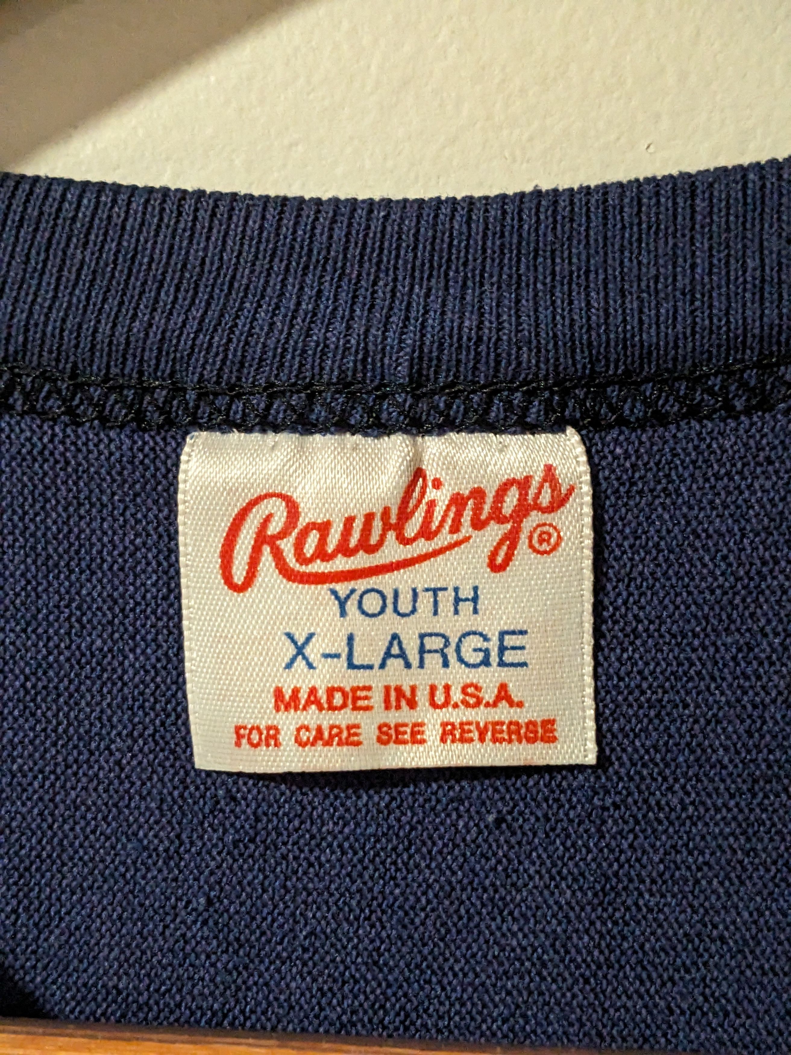 NFL × Vintage Vintage 90s New York Giant Simms Youth XL 3/4 Sleeve T-Shirt Size US XL / EU 56 / 4 - 4 Thumbnail