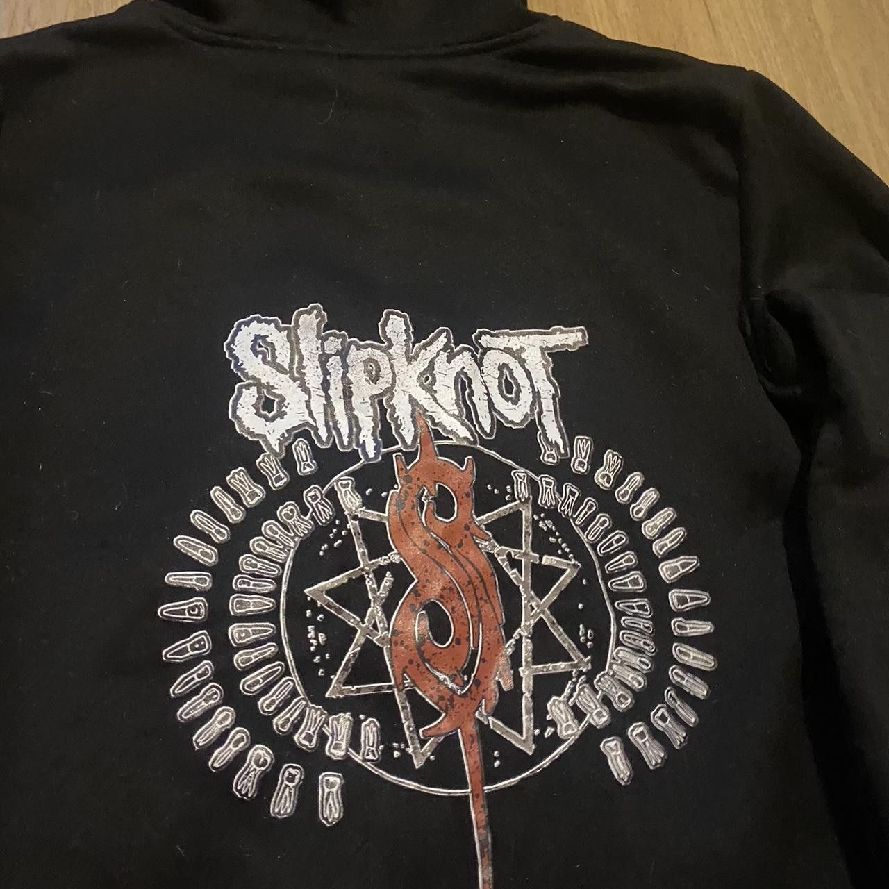 Other Black Slipknot zip up hoodie #goth #metal Vintage Size US M / EU 48-50 / 2 - 3 Thumbnail
