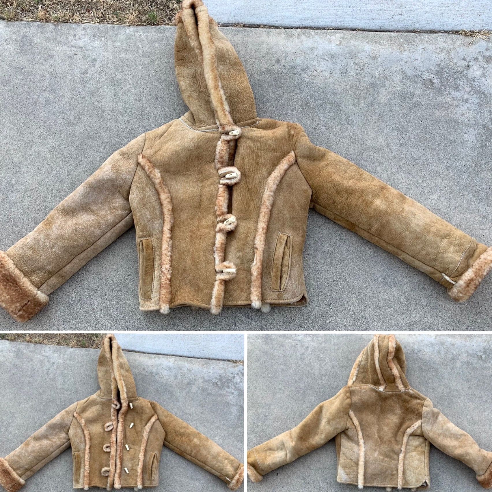 4SDESIGNS VINTAGE Northern Comfort Sheepskin Designs jacket Women S/M Brown Shearling Coat Button Long Sleeve See Pics Winter Fall 90s Designer Size S / US 4 / IT 40 - 5 Thumbnail