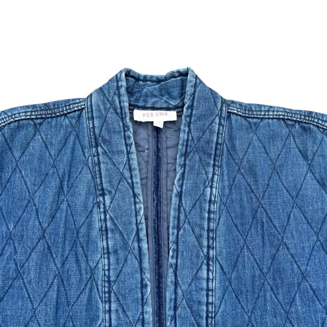Designer Per Una Quilted Kimono Denim Size US L / EU 52-54 / 3 - 3 Thumbnail