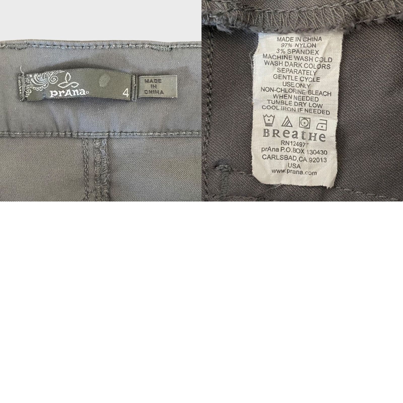 Prana Prana Cropped Pants Women's 4 Gray Stretch Rip-Stop Hiking Outdoors Capri Pants Cropped Women Gray 4-Pockets Stretch Hiking Rip-Stop Prana Women Size 27" / US 4 / IT 40 - 8 Thumbnail