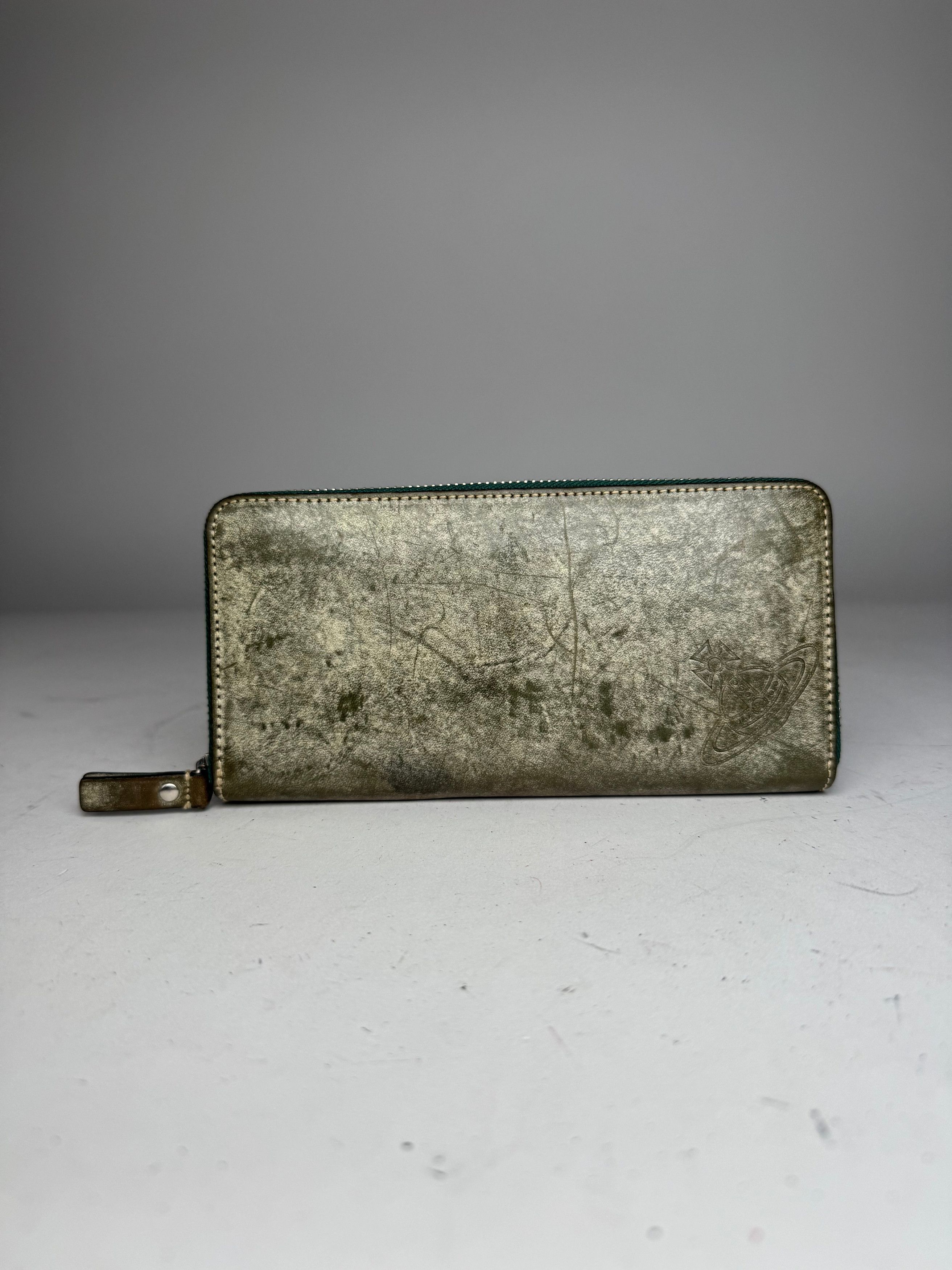 Vivienne Westwood Vintage Zippy Leather Wallet Grey Black Size ONE SIZE - 1 Thumbnail