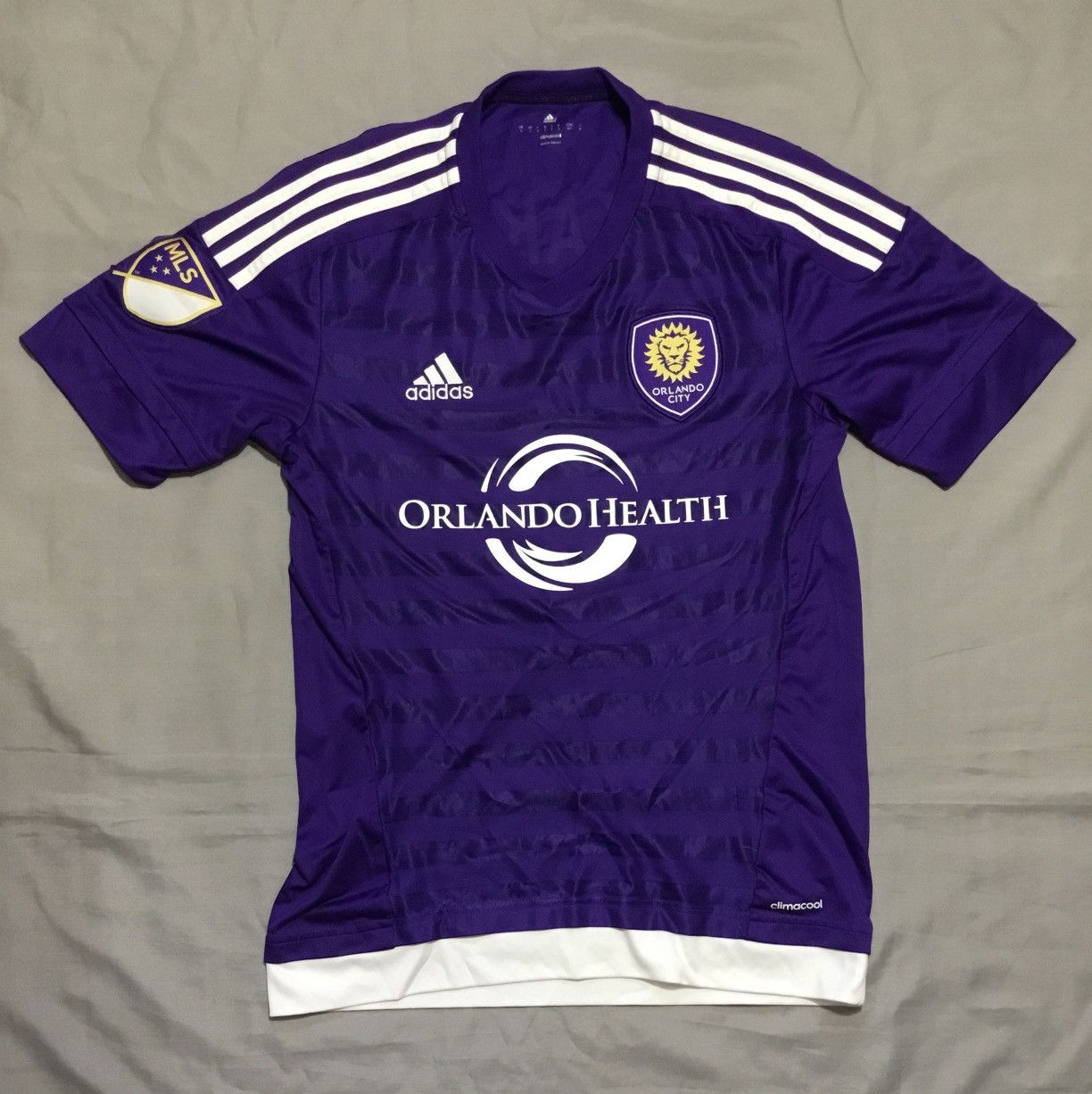Adidas Adidas Orlando City Home Soccer Jersey 2015 Size SMALL Size US S / EU 44-46 / 1 - 1 Thumbnail