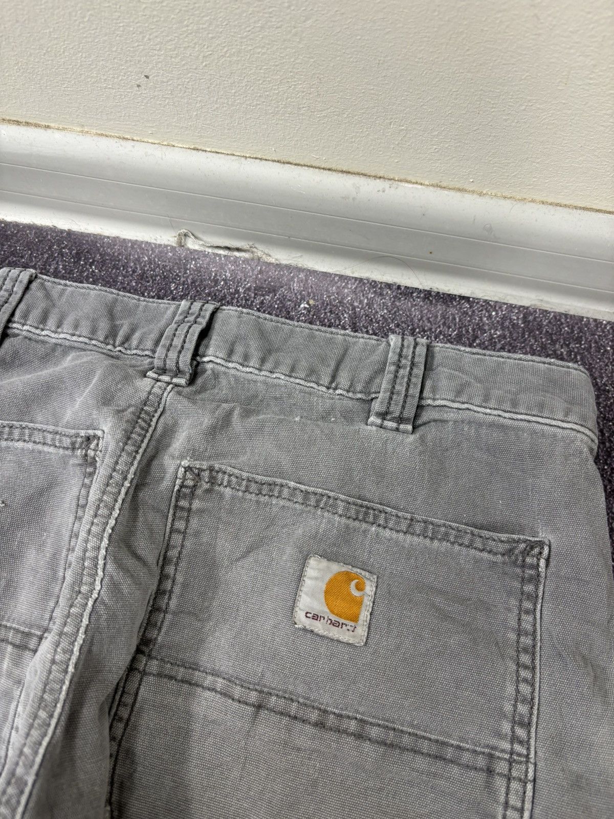 Carhartt Vintage Carhartt USA Relaxed Fit Gray Canvas Work Pants Size US 32 / EU 48 - 7 Thumbnail