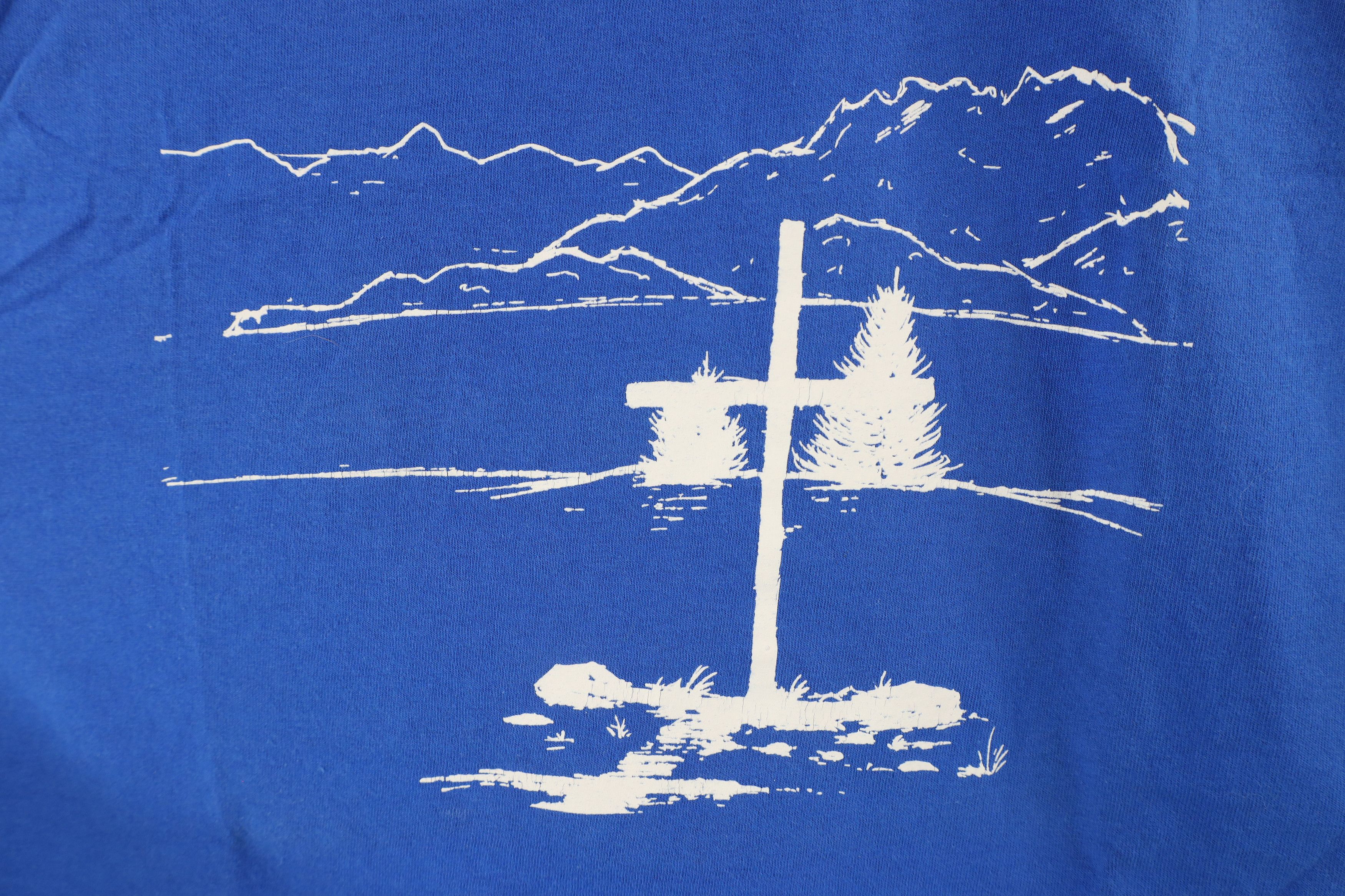 Vintage Vintage Echo Ranch Bible Camp Short Sleeve T-Shirt Blue Size US L / EU 52-54 / 3 - 4 Thumbnail