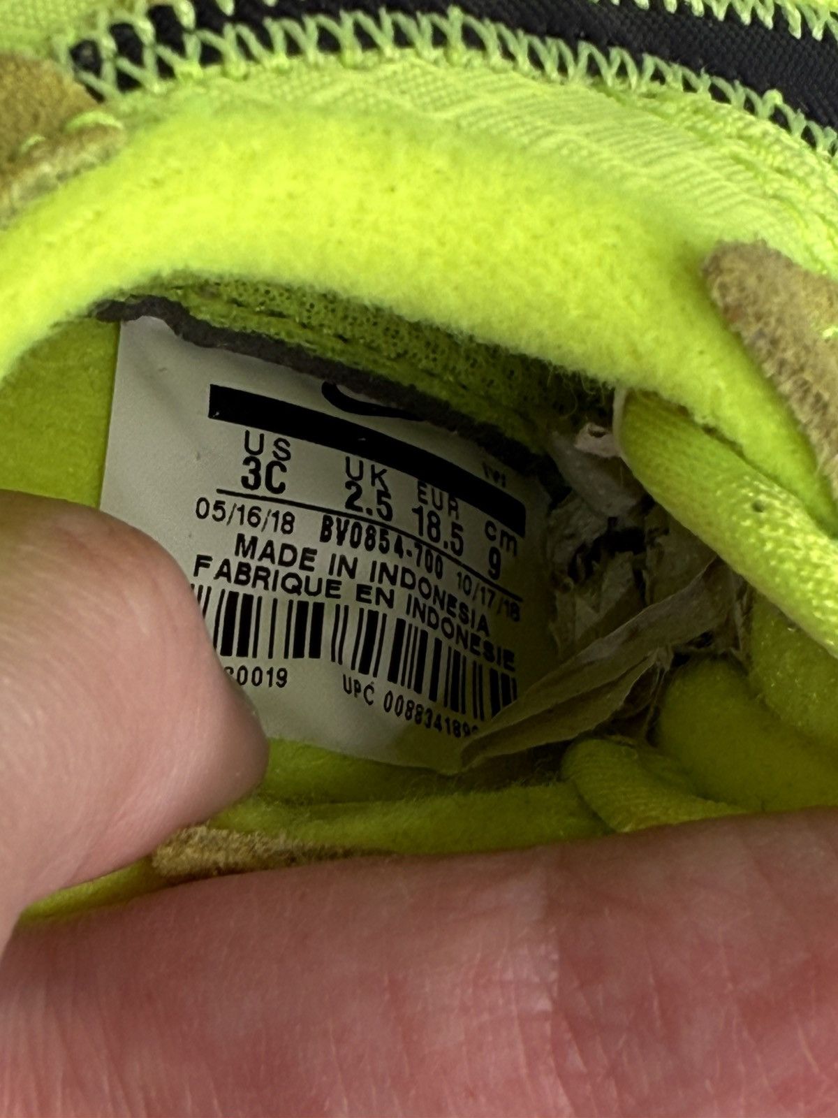 Nike Nike Air Force 1 Low x Off-White Toddler 3C Size US 10 / EU 43 - 6 Thumbnail