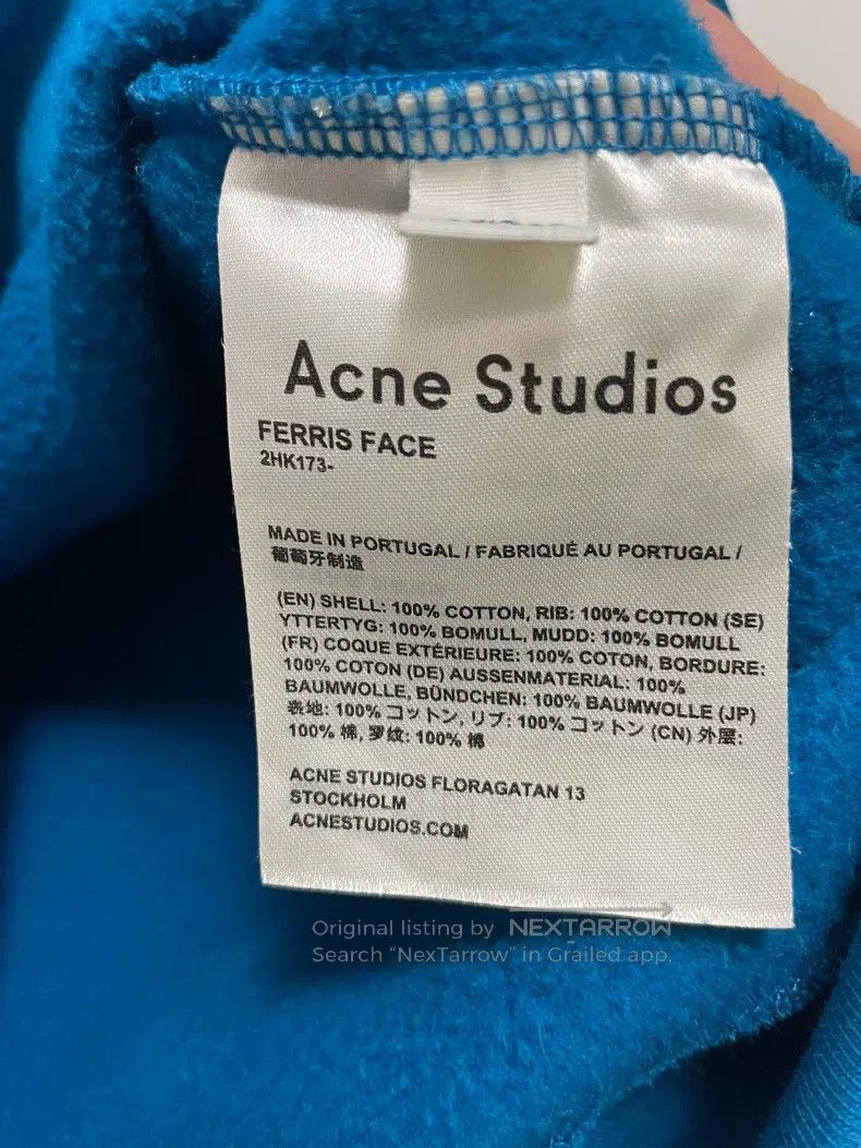 Acne Studios Acne Studios Smiley Face Hooded Sweatshirt with Fleece Lin Size US XS / EU 42 / 0 - 5 Thumbnail