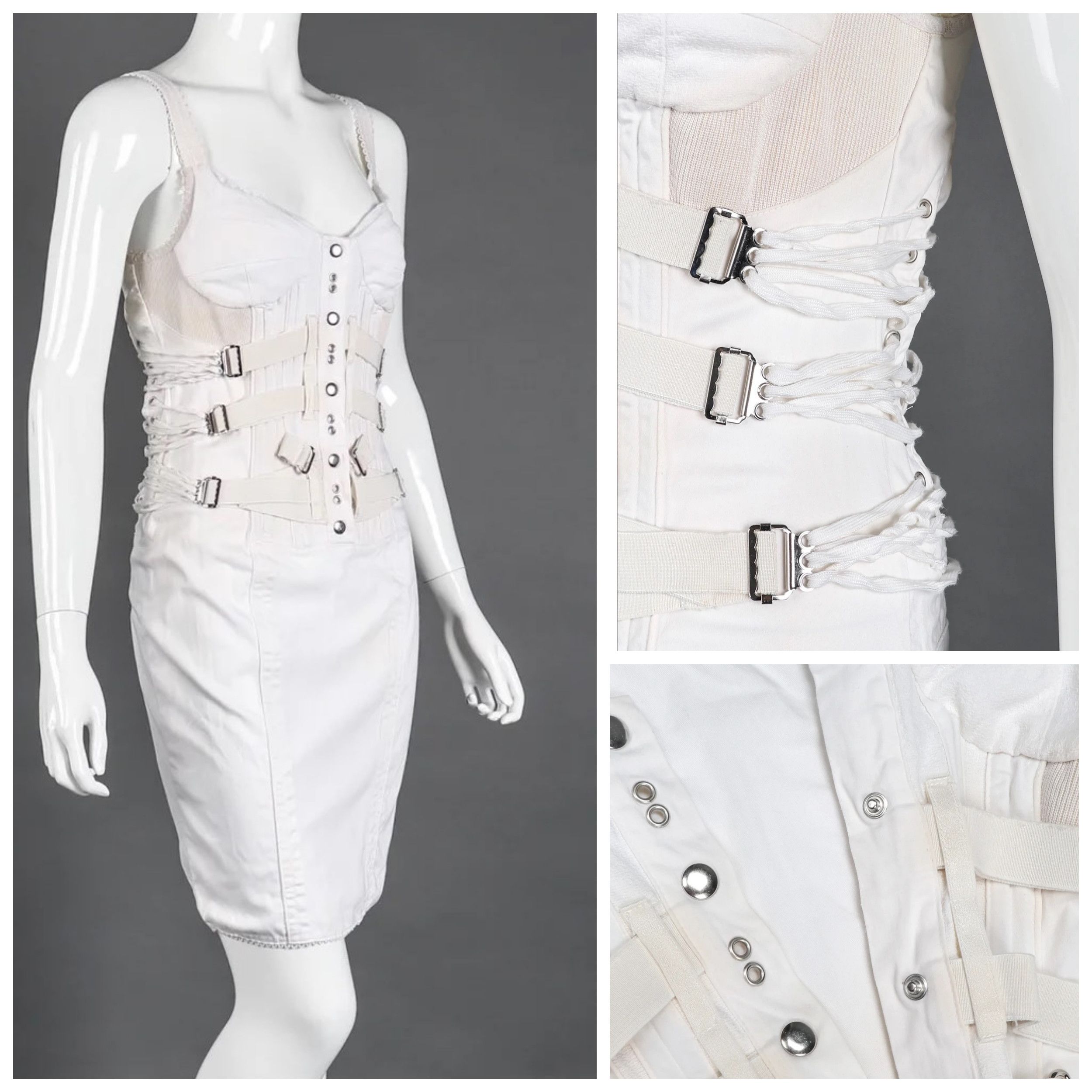 Dolce & Gabbana D&G Dolce and Gabbana Bondage Bustier XS Small Corset Dress Size XS / US 0-2 / IT 36-38 - 1 Thumbnail