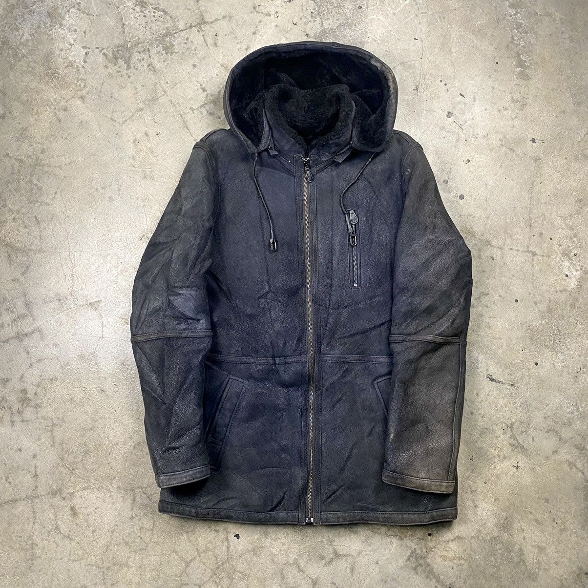 If Six Was Nine If Six Was Nine 'Brondy' Hooded Lambskin Cross