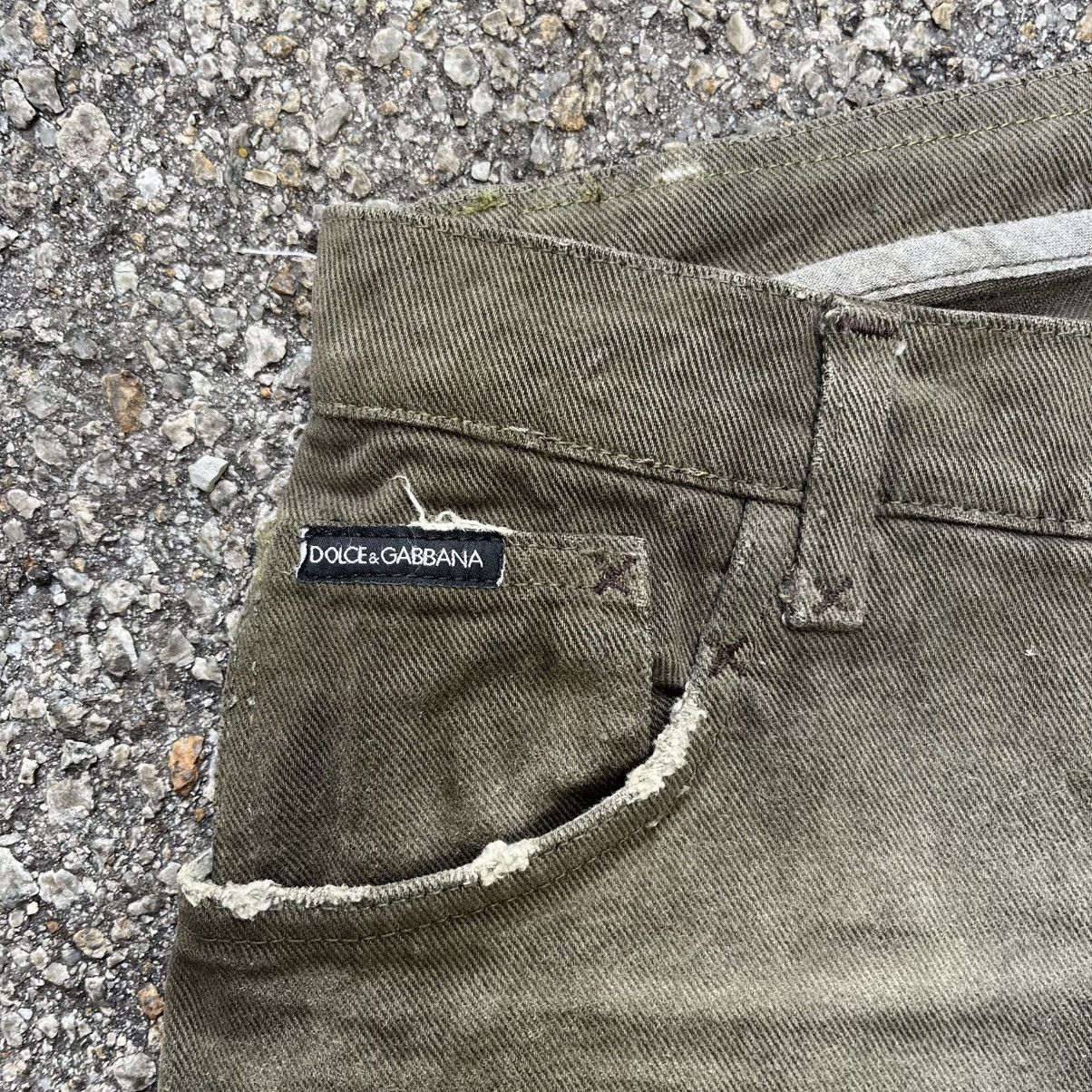 Dolce & Gabbana Vintage Dolce & Gabbana Made In Italy Green Jeans Size US 29 - 4 Thumbnail