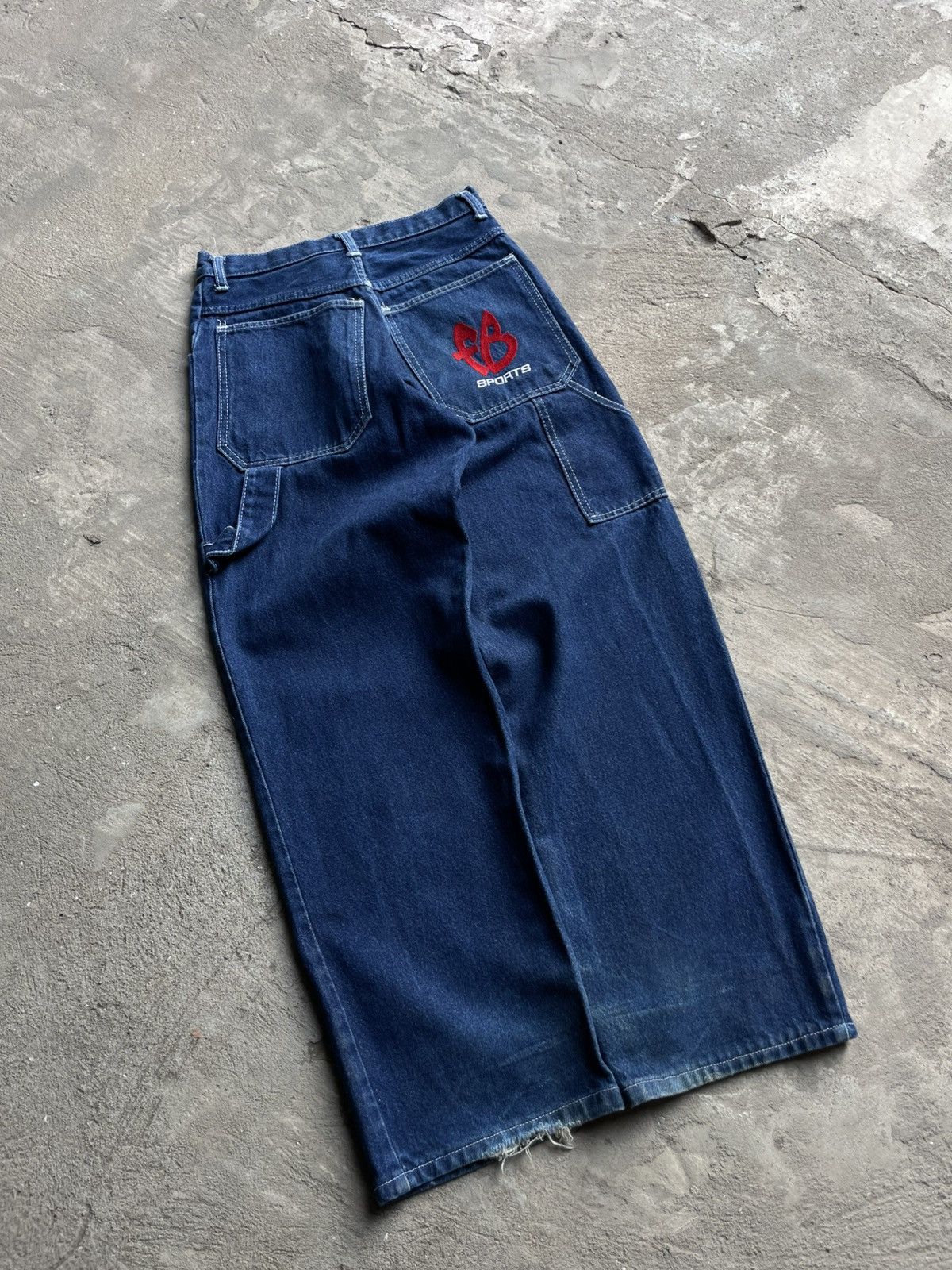 Fubu × Vintage Vintage FUBU Rap Hip Hop Carpenter Jeans Y2K Size US 27 - 5 Thumbnail