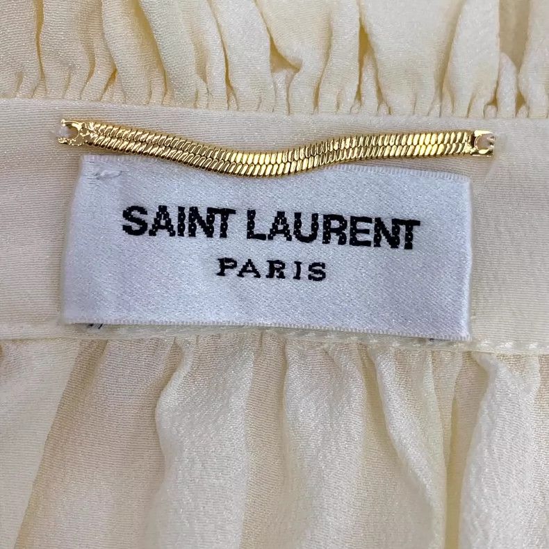 Saint Laurent Paris Saint Laurent Paris size 40 Beige lace bow mulberry silk l Size M / US 6-8 / IT 42-44 - 5 Thumbnail