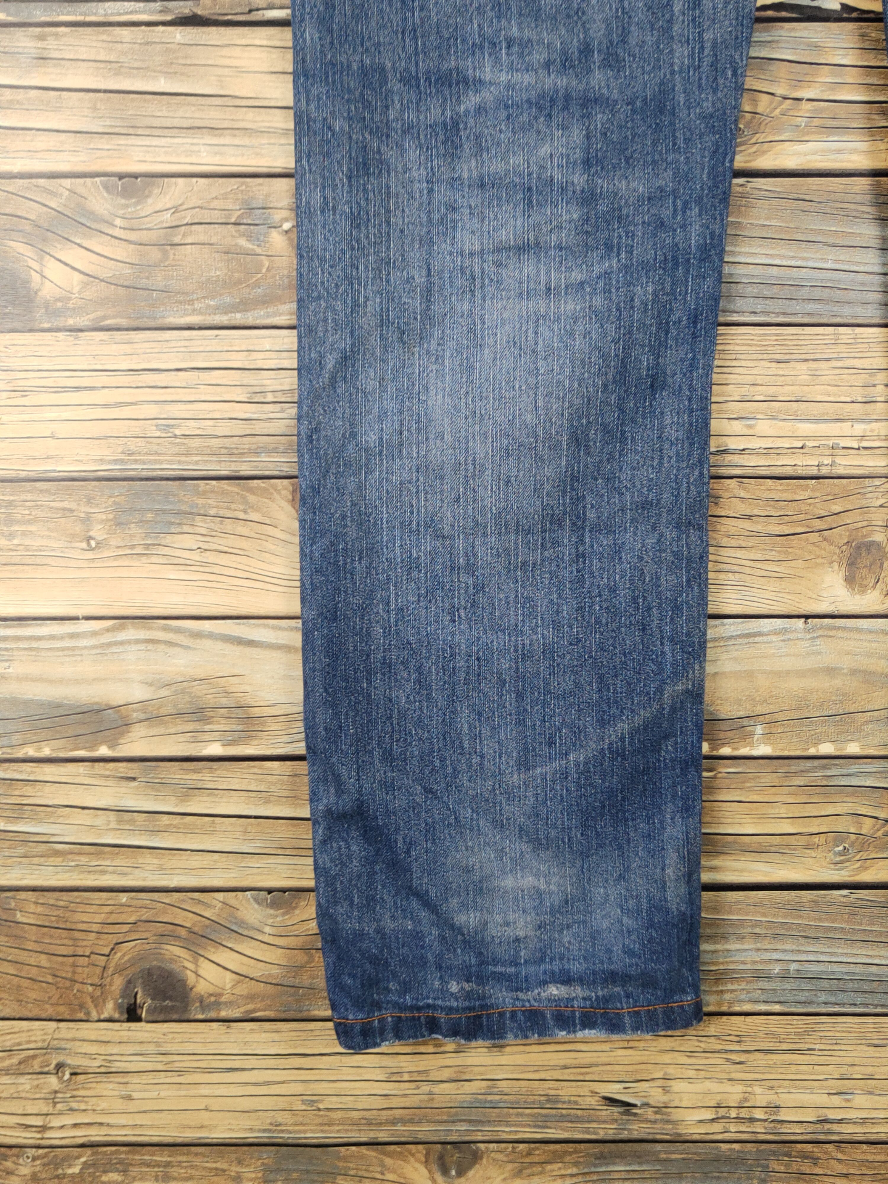 Japanese Brand Japanese Brand Blue Distressed Ripped denim Jeans #W1801 Size US 32 / EU 48 - 9 Thumbnail